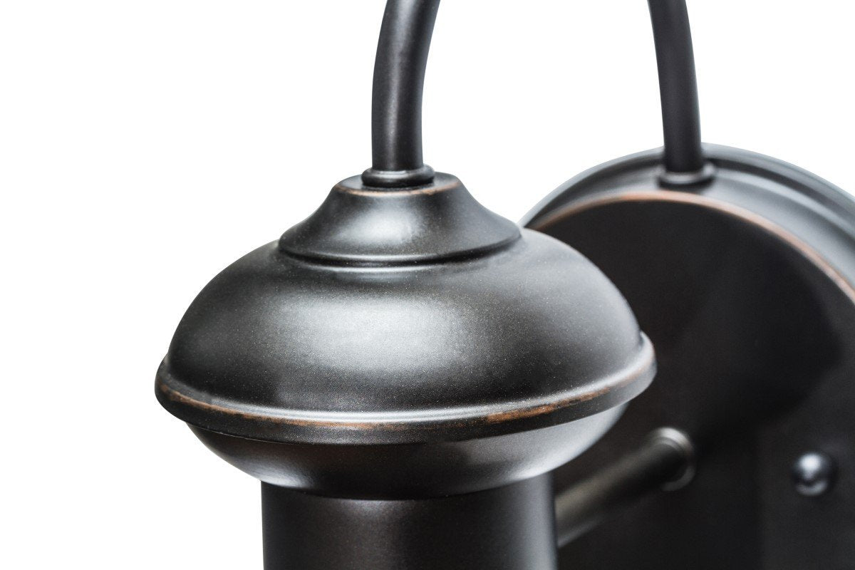 Globe Electric 40190 Wall Sconce, 1-Light Dimmable, Metal, Oil Rubbed Bronze, 9.75in