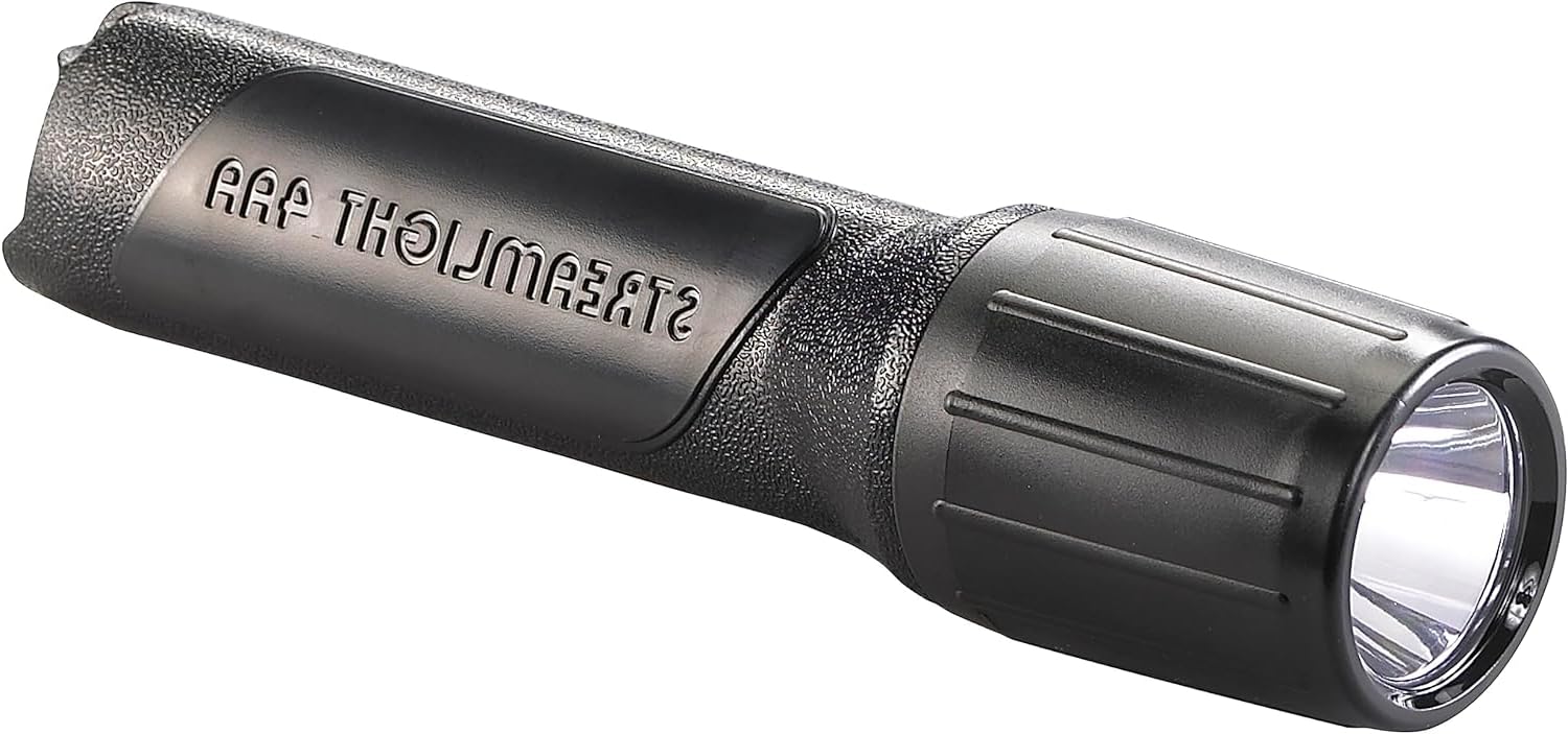 Streamlight 68702 4Aa Propolymer 100-Lumen Luxeon Division 1 Flashlight With Alkaline Batteries - Black