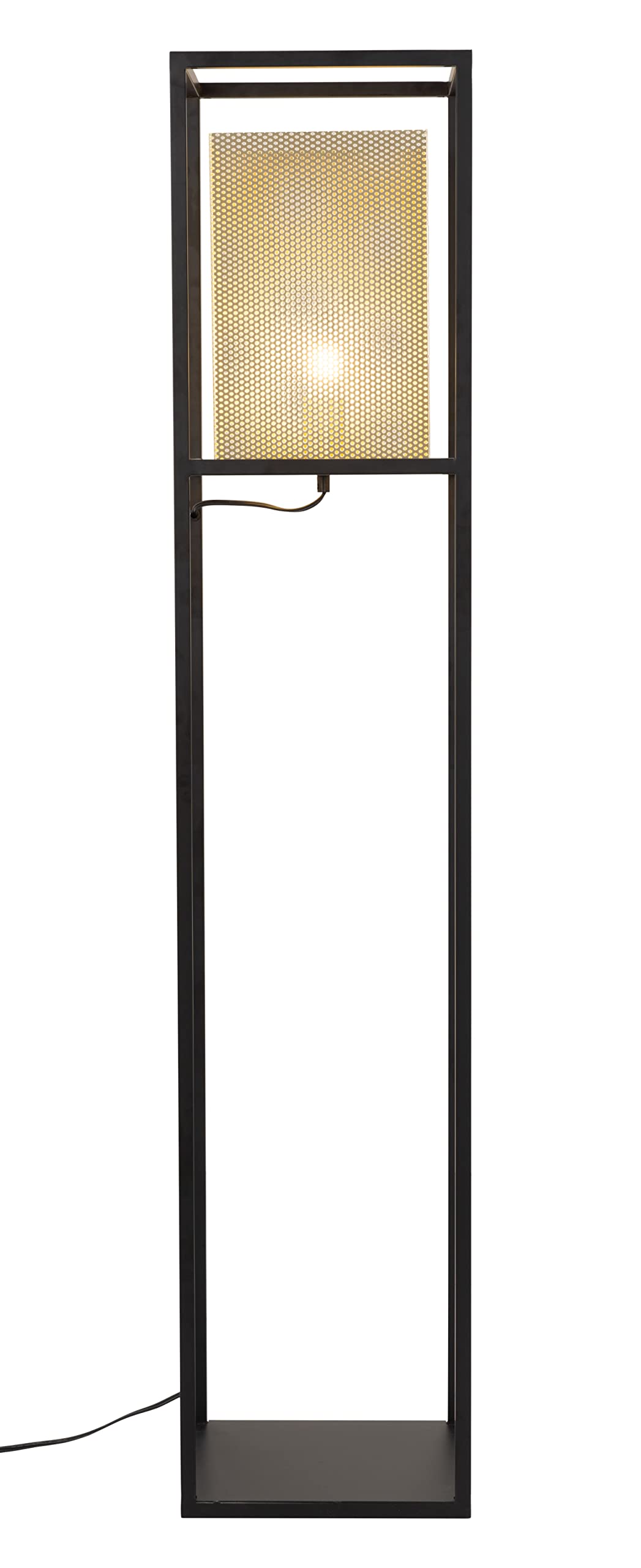 Zuo Yves Floor Lamp - Modern Gold & Black Alloy Steel Design, 59.1&quot;H, Stylish Lighting