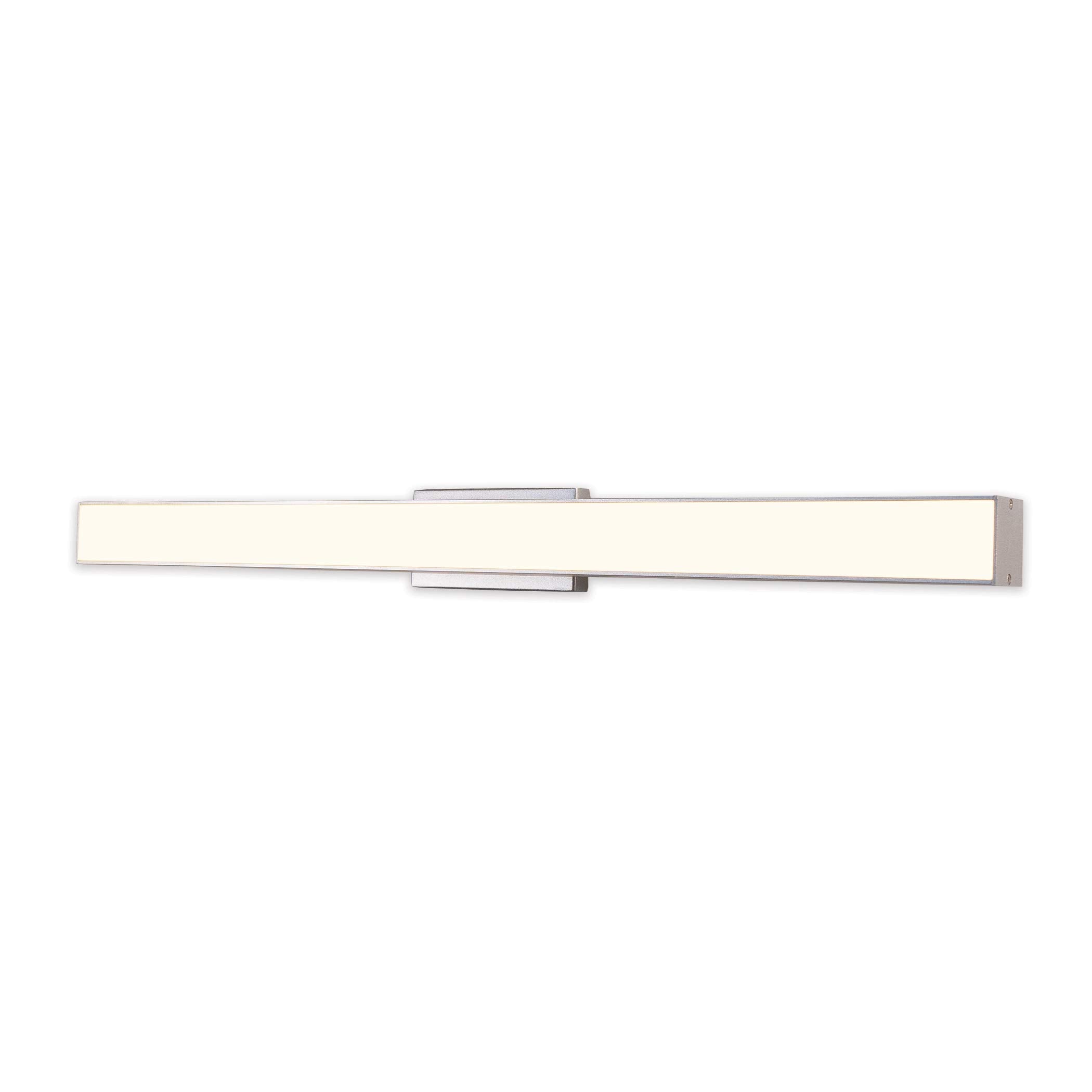 VONN Procyon Bathroom Lighting Fixture, 24in Integrated AC LED, ADA Compliant, Aluminum, Silver, Model VMW11024AL
