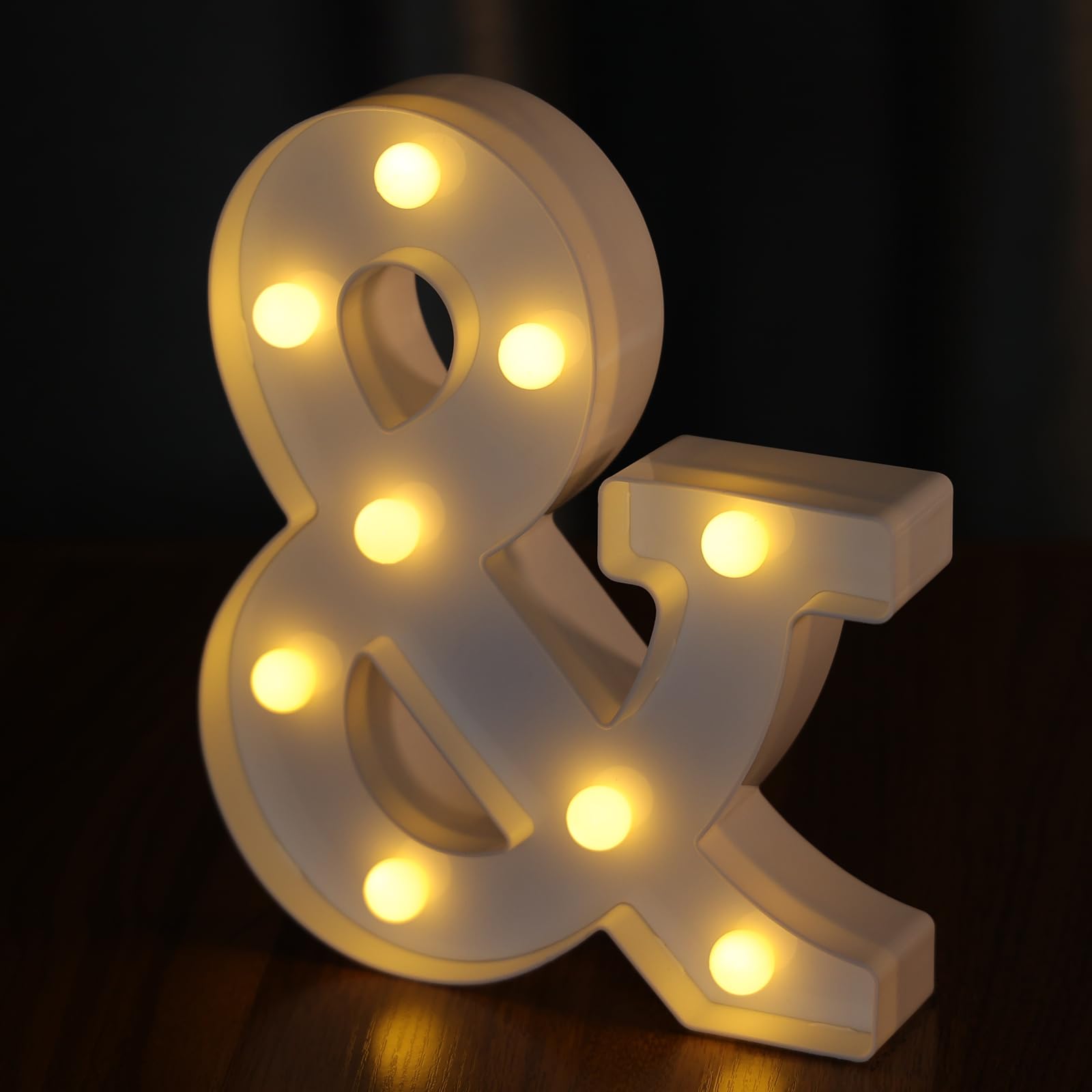 IFDGCTK LED Light Up Letters, Decorative Alphabet Marquee, Warm Light, Battery Powered, Home Decor & Party Accent