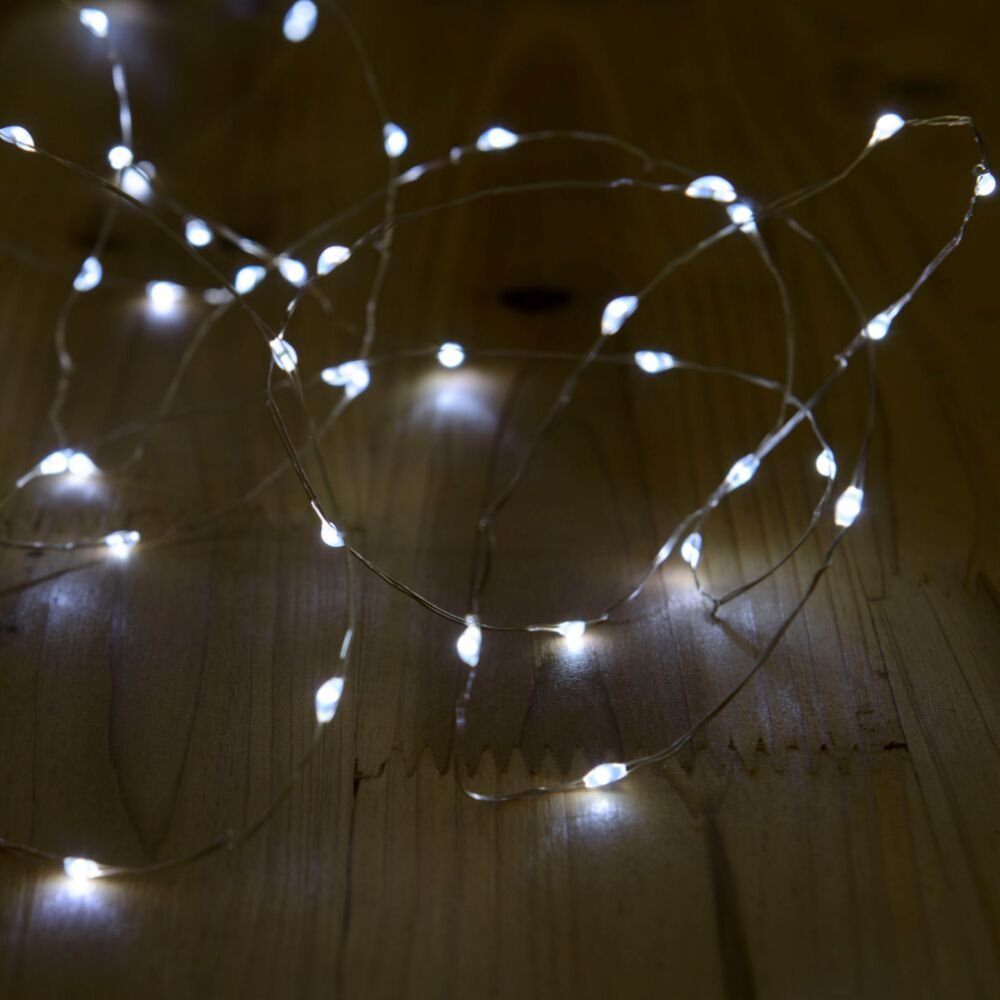 HunnyKome Solar Powered String Lights, 100 LED Copper Wire, Waterproof, 20 ft, Indoor/Outdoor, Model SCO-15F100M-CH