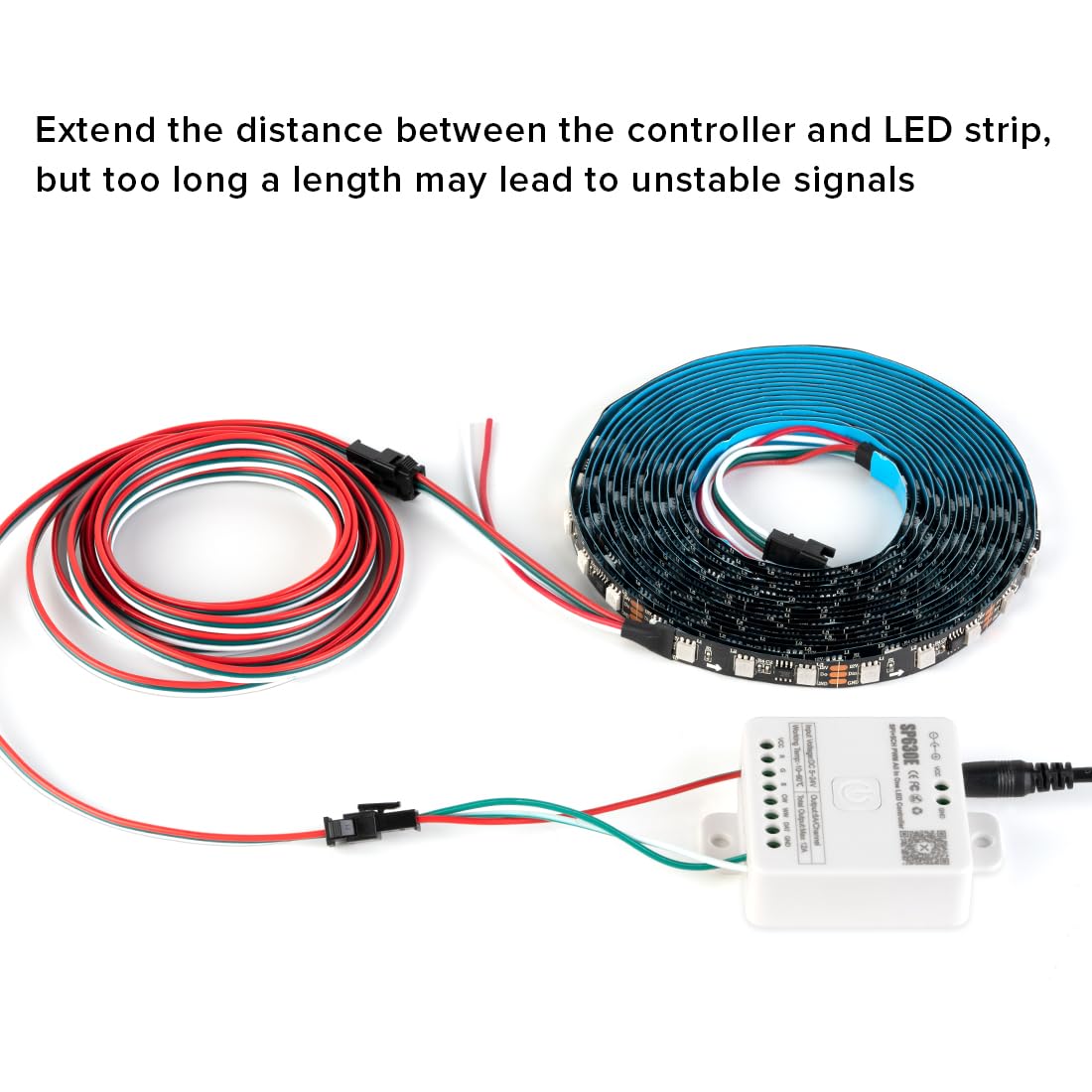Btf-Lighting 5 Pcs/Pack 20Awg 3 Pin Jst Sm Male Female Plug Led Connector 3.28Ft/1M Extension Cable For Ws2812B Ws2811 Ws2814 Sk6812 Fcob Rgb Cct Led Strip Lights Solderless Controller Wire