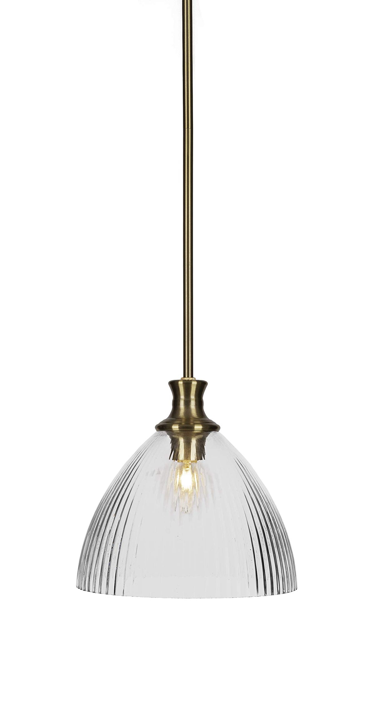 Toltec Lighting Carina 1 Light Pendant in New Age Brass (76-NAB-4630)