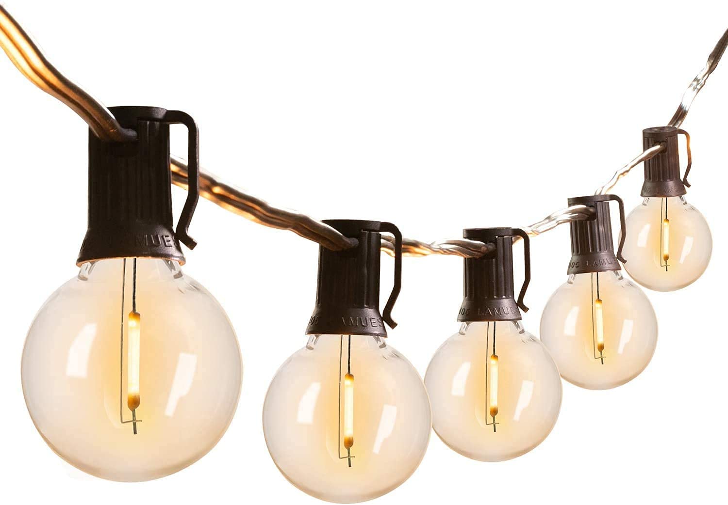 XERGY Outdoor String Lights 25 Feet G40 Globe Lights with 26 Edison Break Proof Bulbs (1 Spare), Light for Backyard Terrace Gard