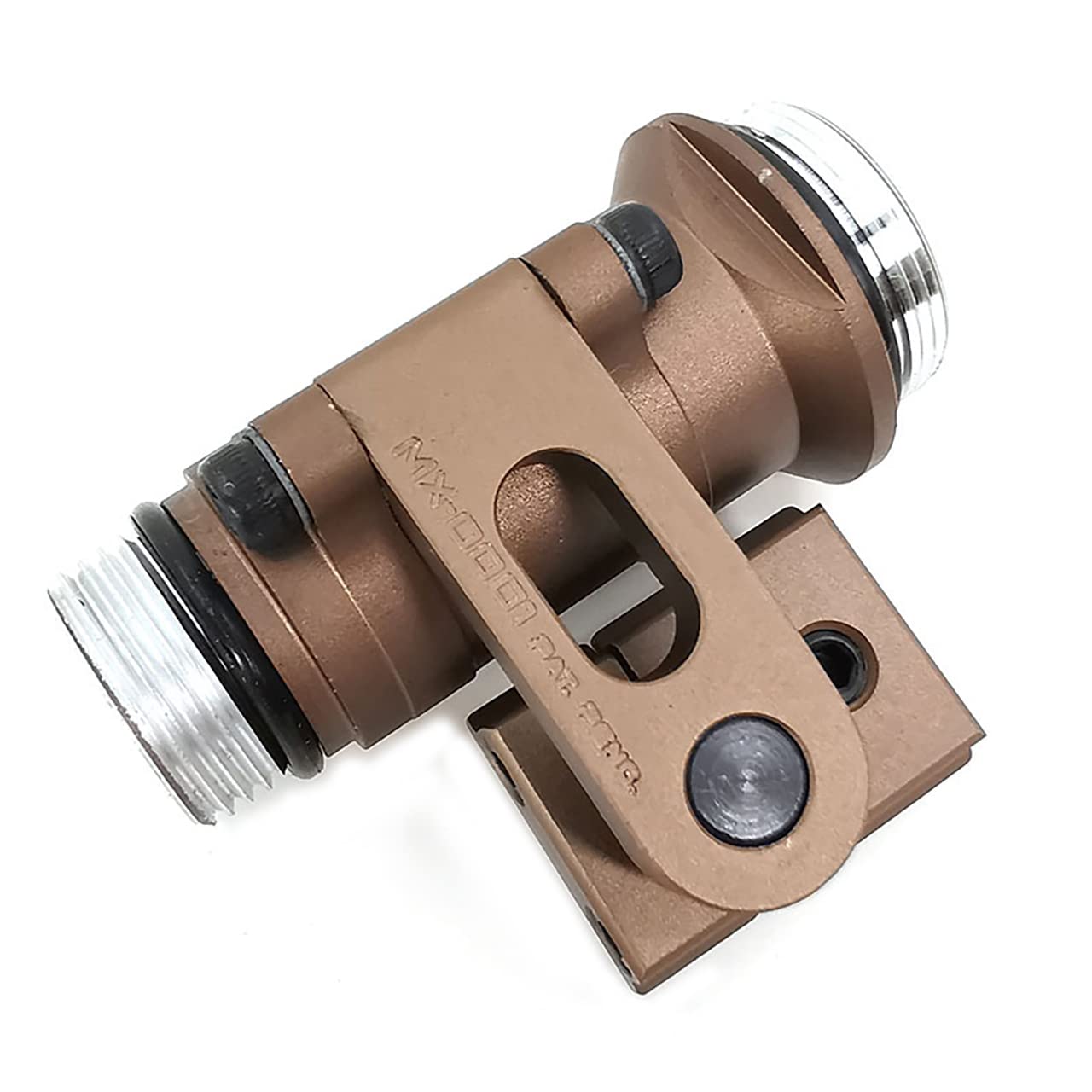 AWETHE Helmet Mount for Tactical Scout Flashlight M300B M300C M300V Series for ARC Helmet Rail Intergrated Flashlight Mount (San