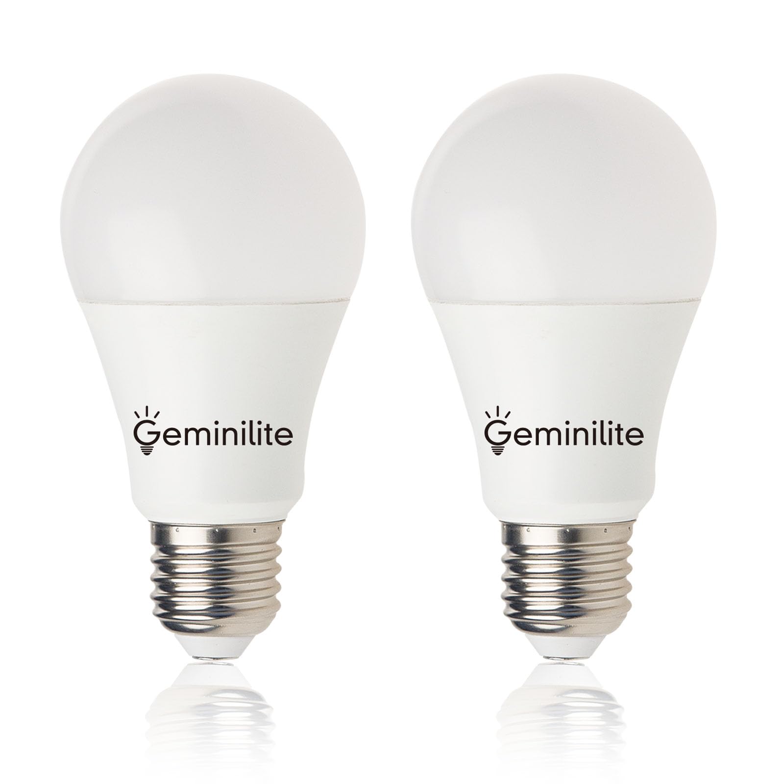Geminilite Dusk To Dawn Led Light Bulbs Outdoor, E26 Base A19 Porch Light Bulbs Daylight Sensor Automatic On/Off Led Bulbs For S