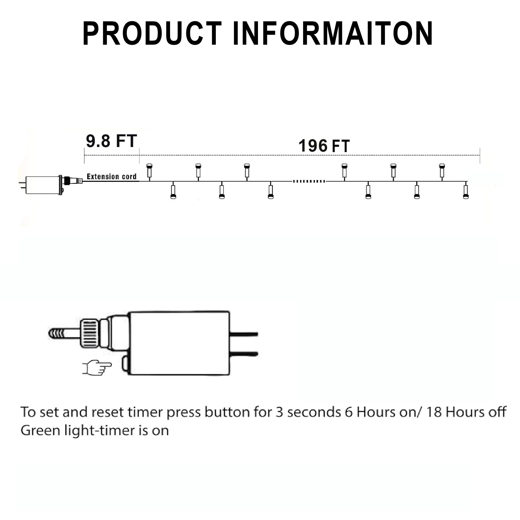 Tw Shine Christmas Lights  600 Led 196Ft Christmas String Lights Plug-In With 8 Modes Timer And Remote  Waterproof Outdoor Decorations For Bedroom Wedding Party Yard Tree Decor  Warm White