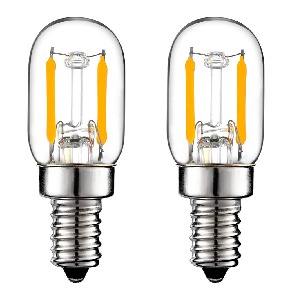 Litehistory E12 1 Watt Equal 15W Night Light Bulbs 150Lm Himalayan Salt Lamp Bulb 2700K T22 T7 Led Bulb 2Pack