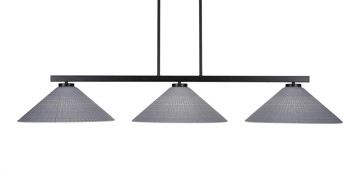 Atlas 3 Light Island in Matte Black (4523-MB-4012)