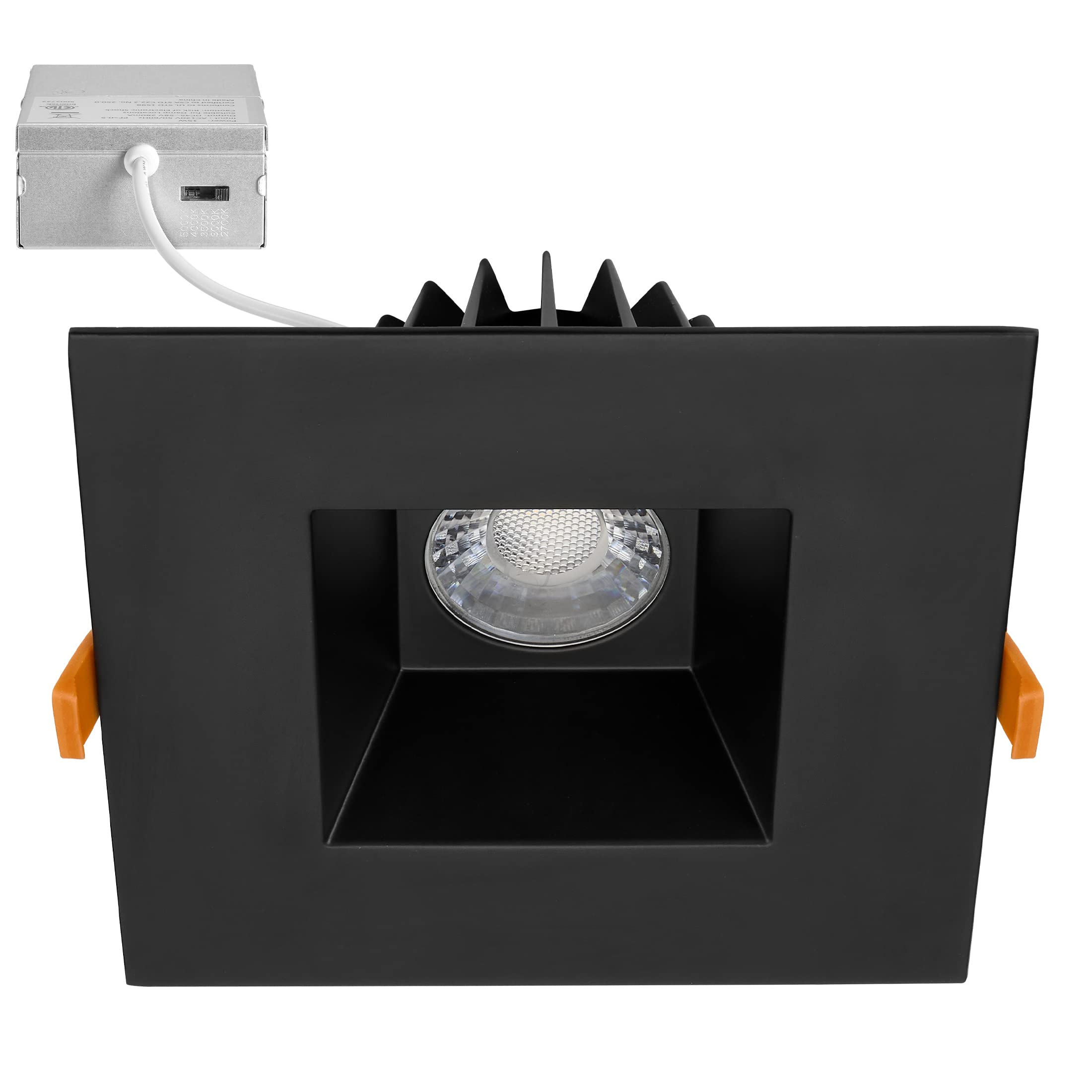 Maxxima 6    Ultra-Thin Recessed Anti-Glare LED Downlight Canless IC Rated 1200 Lumens 5 Color Temperature Select 2700K/3000K/35