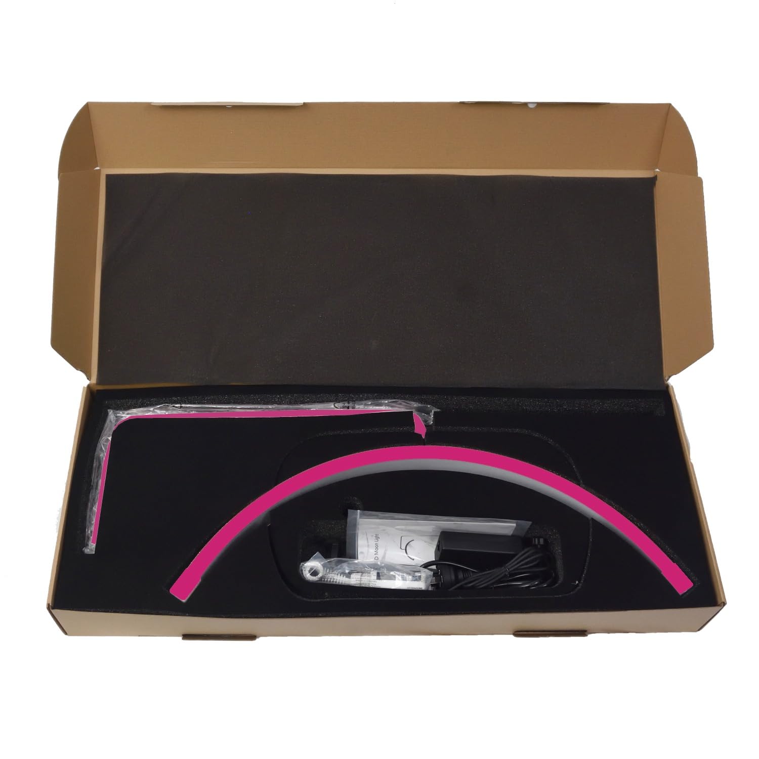 Atlas View Dimmable LED Moon Light - Adjustable Height Bling Lamp, Hot Pink, Model 4, Aluminum for Estheticians & Nail Techs