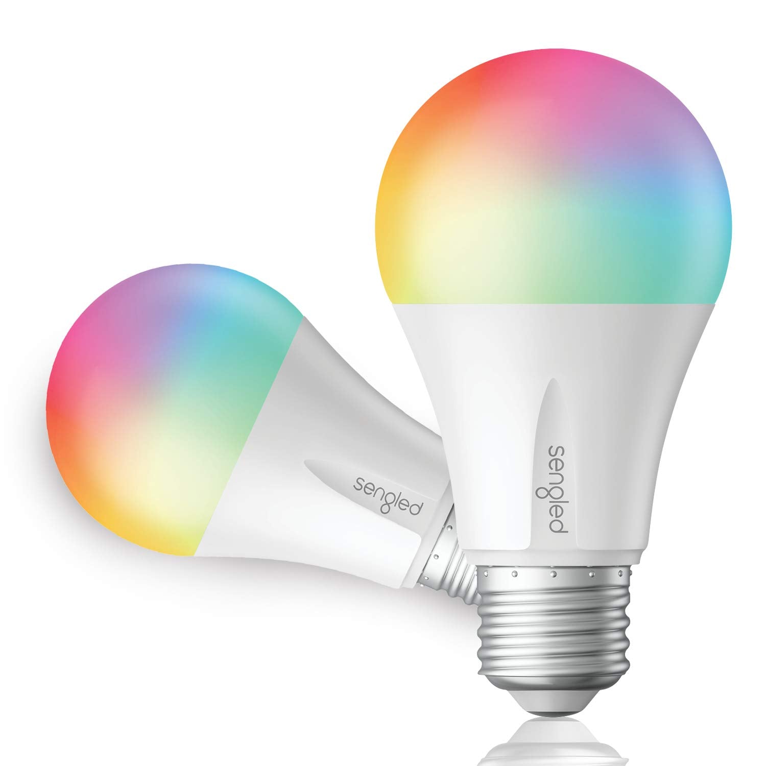 Sengled Zigbee Smart Light Bulbs, Color Changing, 60W Eqv, 2 Count, E11-N1EA, Full Color (16 Millions)