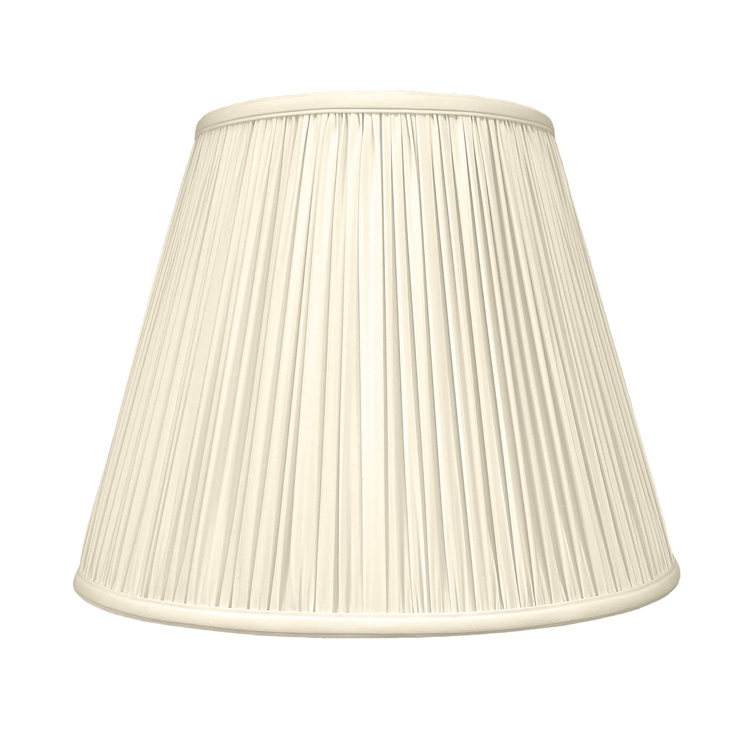 Royal Designs Deep Empire Gather Pleat Basic Lamp Shade, Beige, 9 X 16 X 12.25