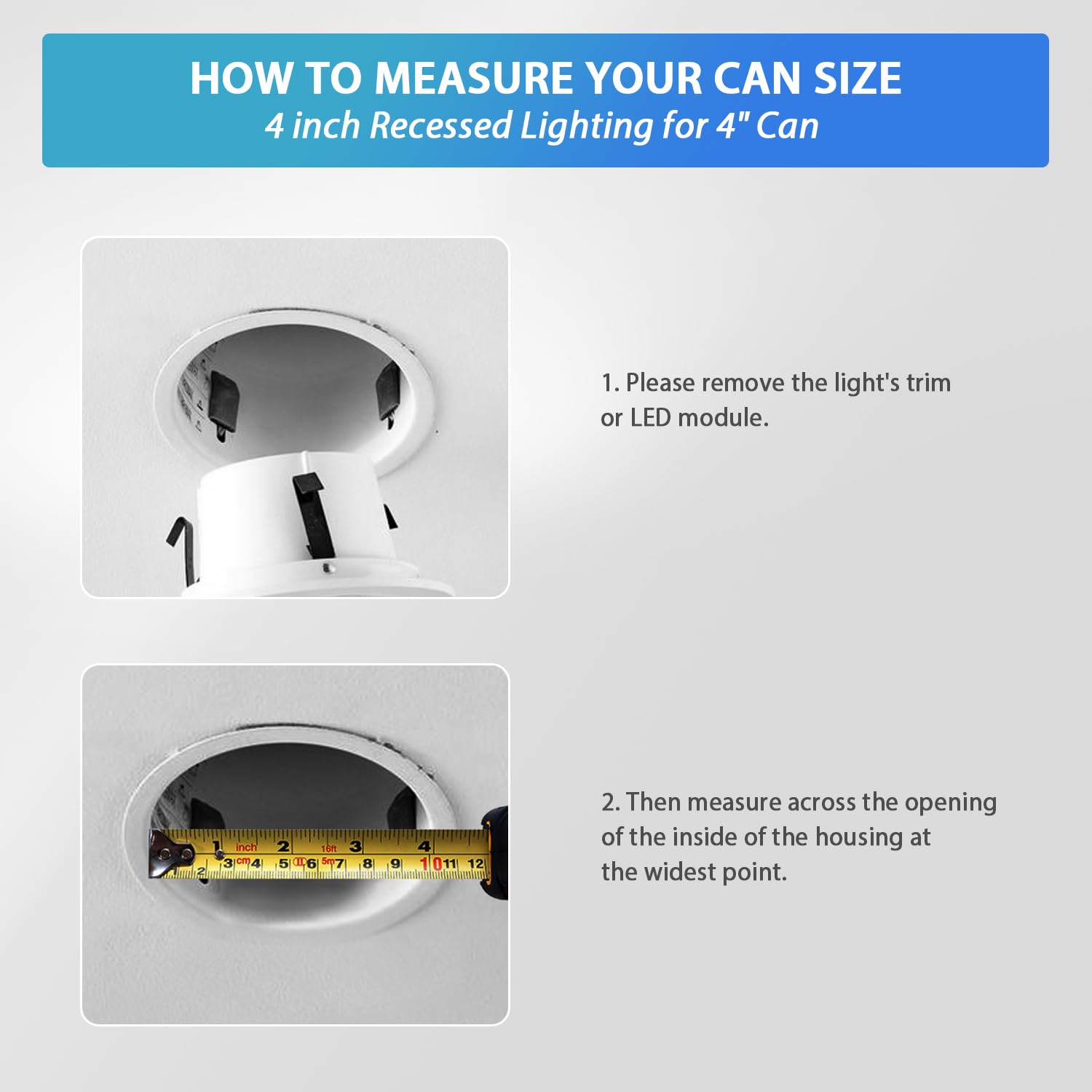 Lvwit Led Recessed Light 4Inch  Can Lighting With White Cover  Color Selectable Dimmable Downlight With E26 Conversion Kit  12 Pack