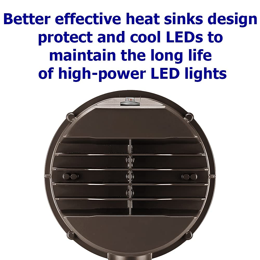 Elitexcel 43W LED Barn Light - 5000LM, 5000K Daylight, Dark Bronze, Model EFMG443W12V50KDP1, Waterproof for Outdoor