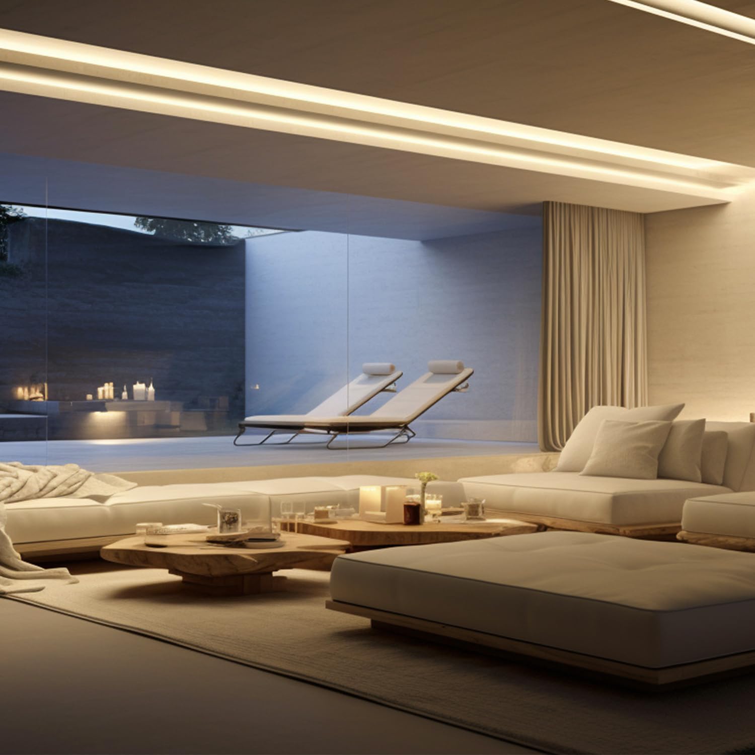 iNextStation 12V LED Strip Lights, 16.4FT Waterproof Dimmable Flexible Neon Rope Light, Warm White, Model 12V6*12