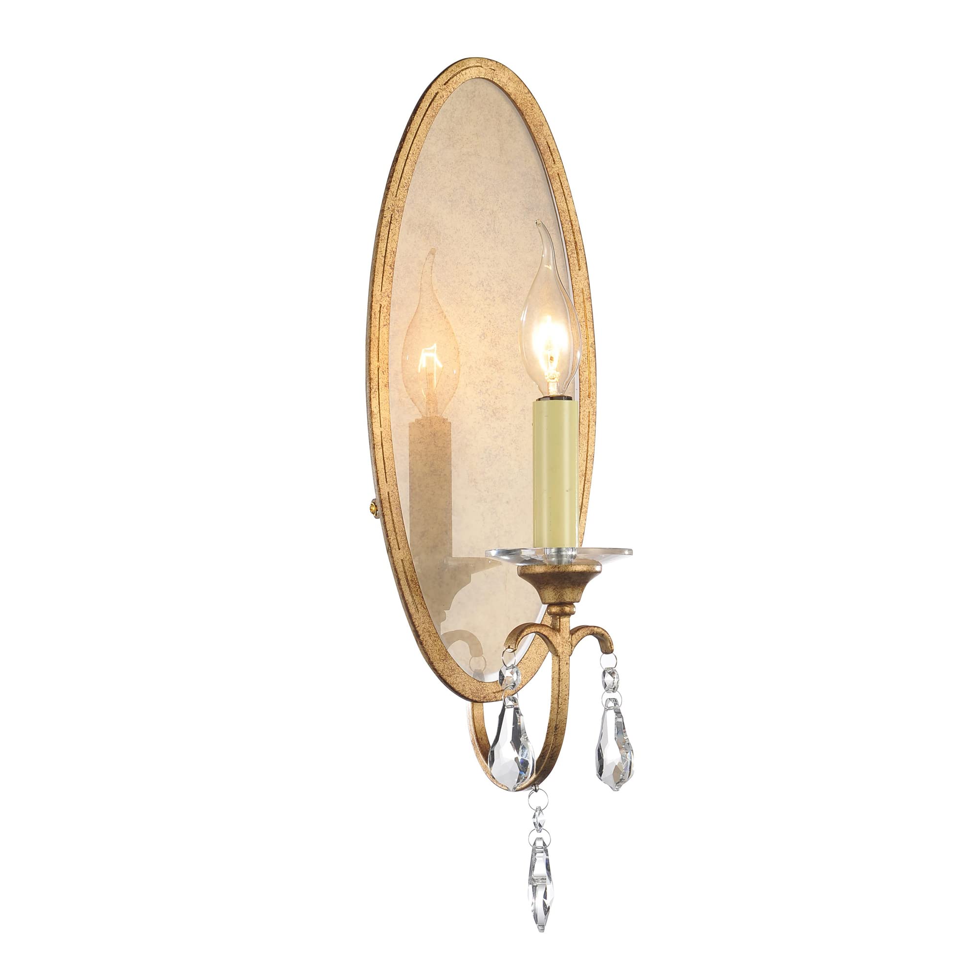 Cwi Lighting Electra 1-Light Metal Wall Sconce, Oxidized Bronze Finish