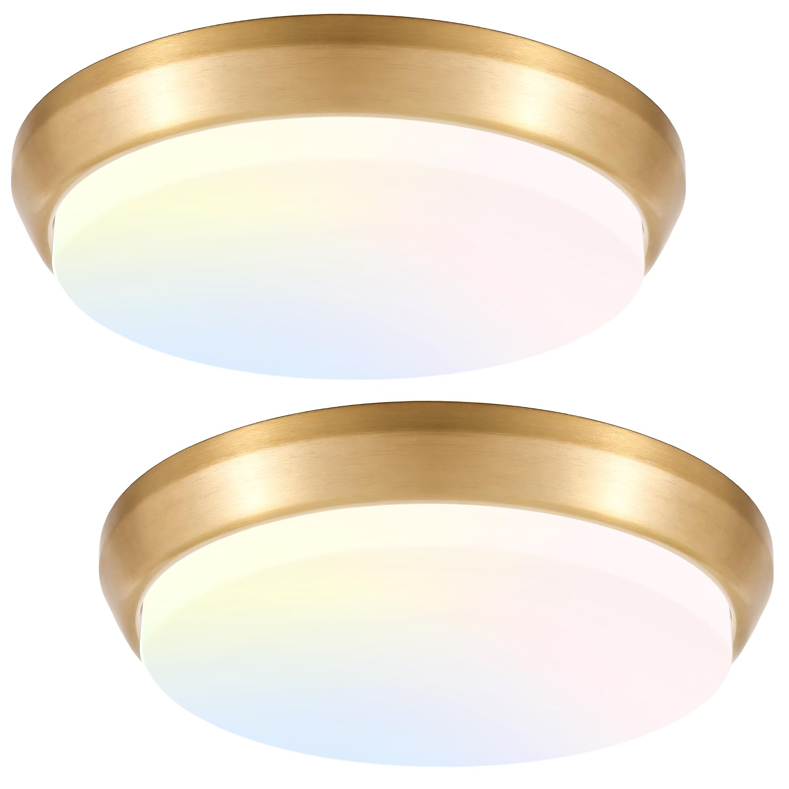 2-Pack 36W Led Ceiling Light Fixture For Bedroom Kitchen, 3600 Lumens Super Bright Dimmable Flush Mount Ceiling Light, 2700K/300