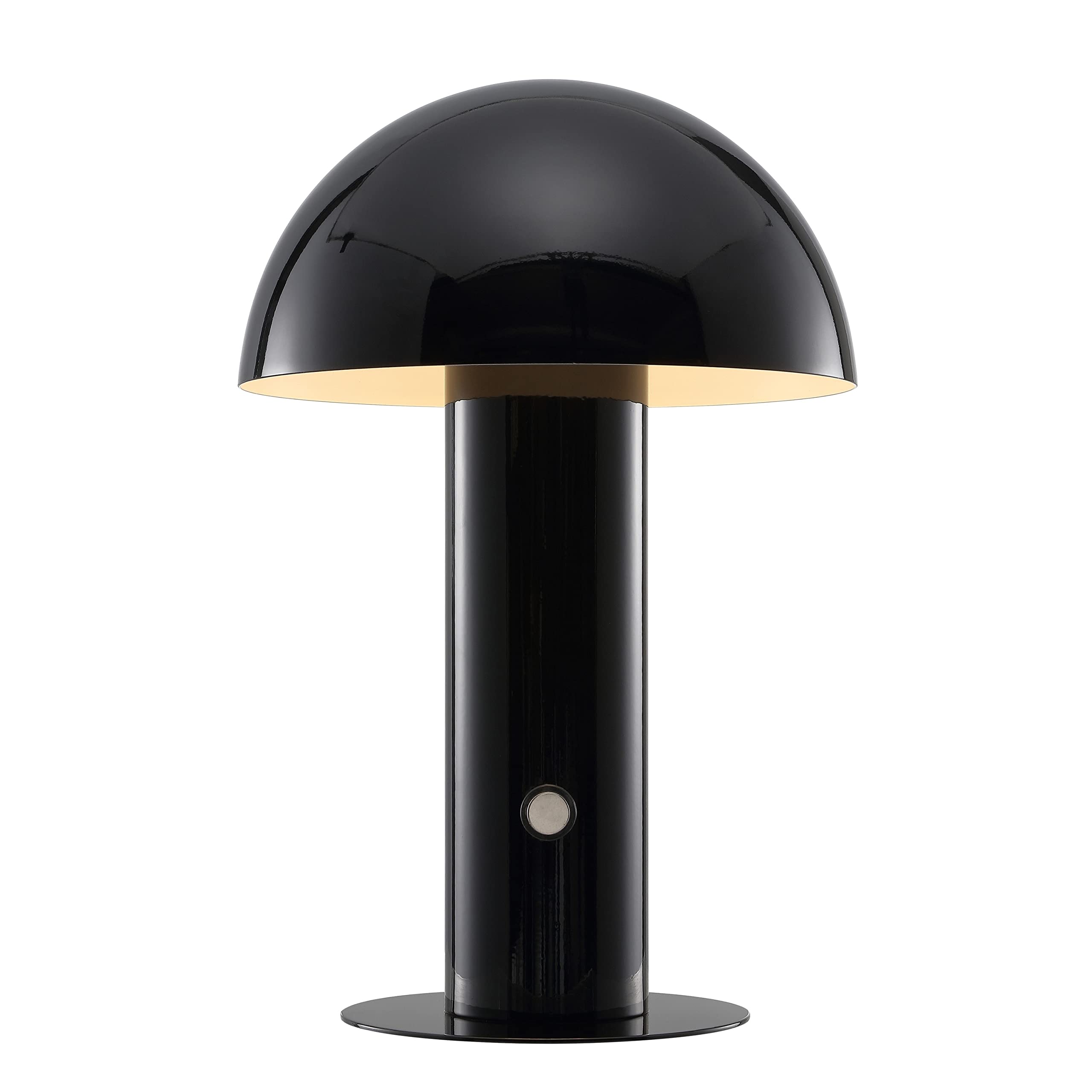 JONATHAN Y JYL7115A Boletus 10.75'' Contemporary Bohemian Rechargeable/Cordless Portable Iron Integrated LED Mushroom Table Lamp
