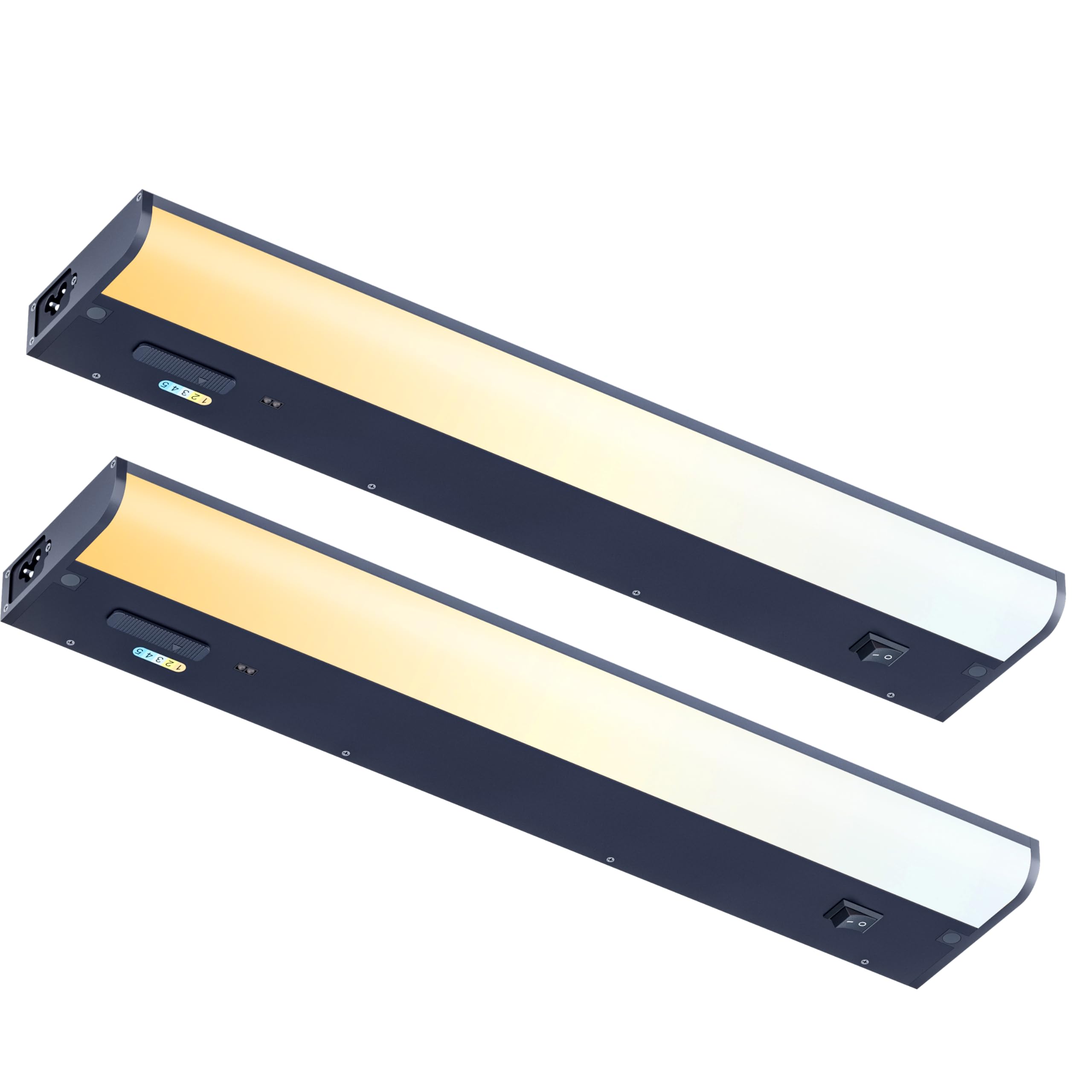 LAMPAOUS Under Cabinet Lighting Hardwired 120V 5CCT Color Selectable, Sensor Activated, Dimmable Under Cabinet Lights for Kitche
