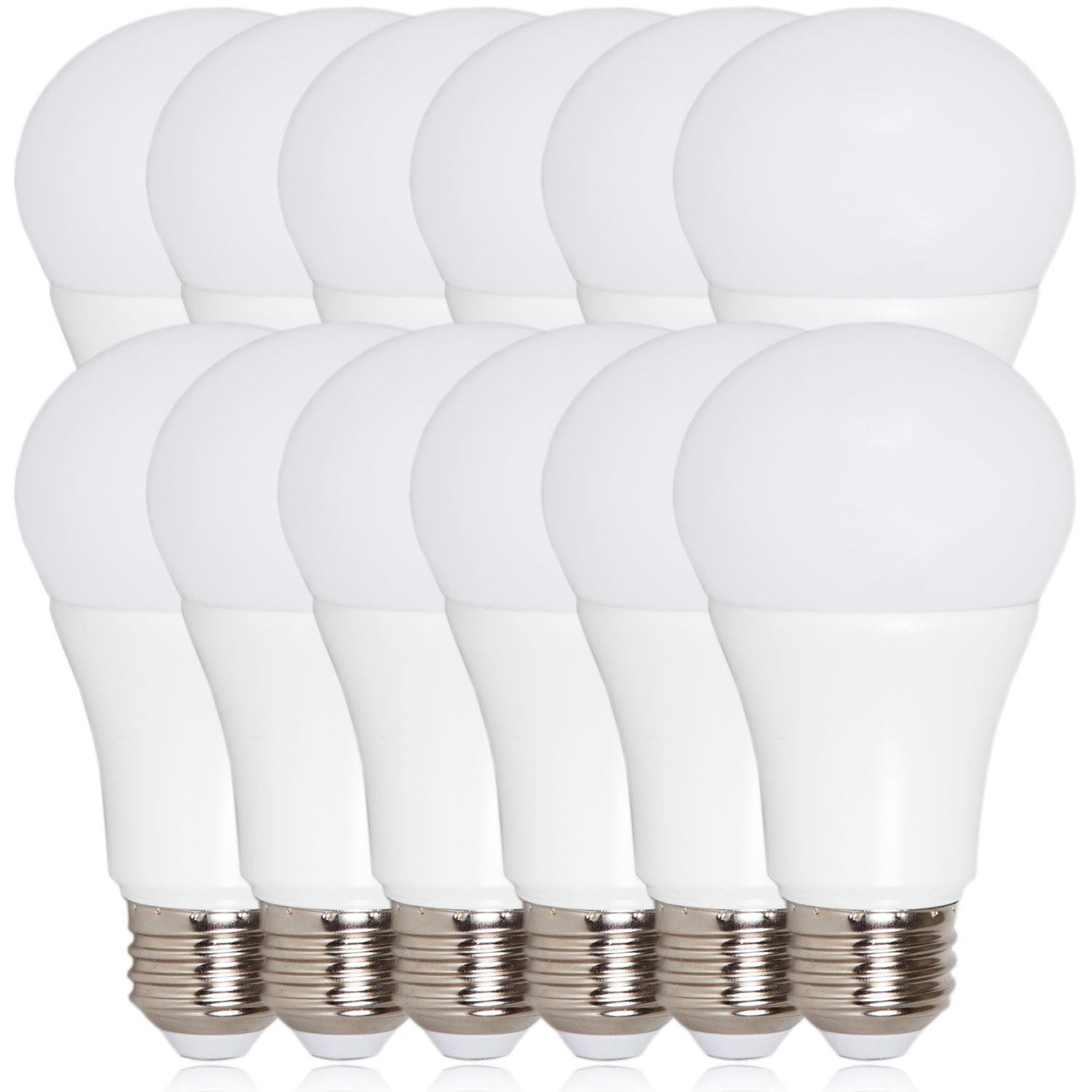 Maxxima Led A19 800 Lumens 60 Watt Equivalent Light Bulb Set - 2700K Soft White Light, Energy Efficient 10 Watts, E26 Base, Non-