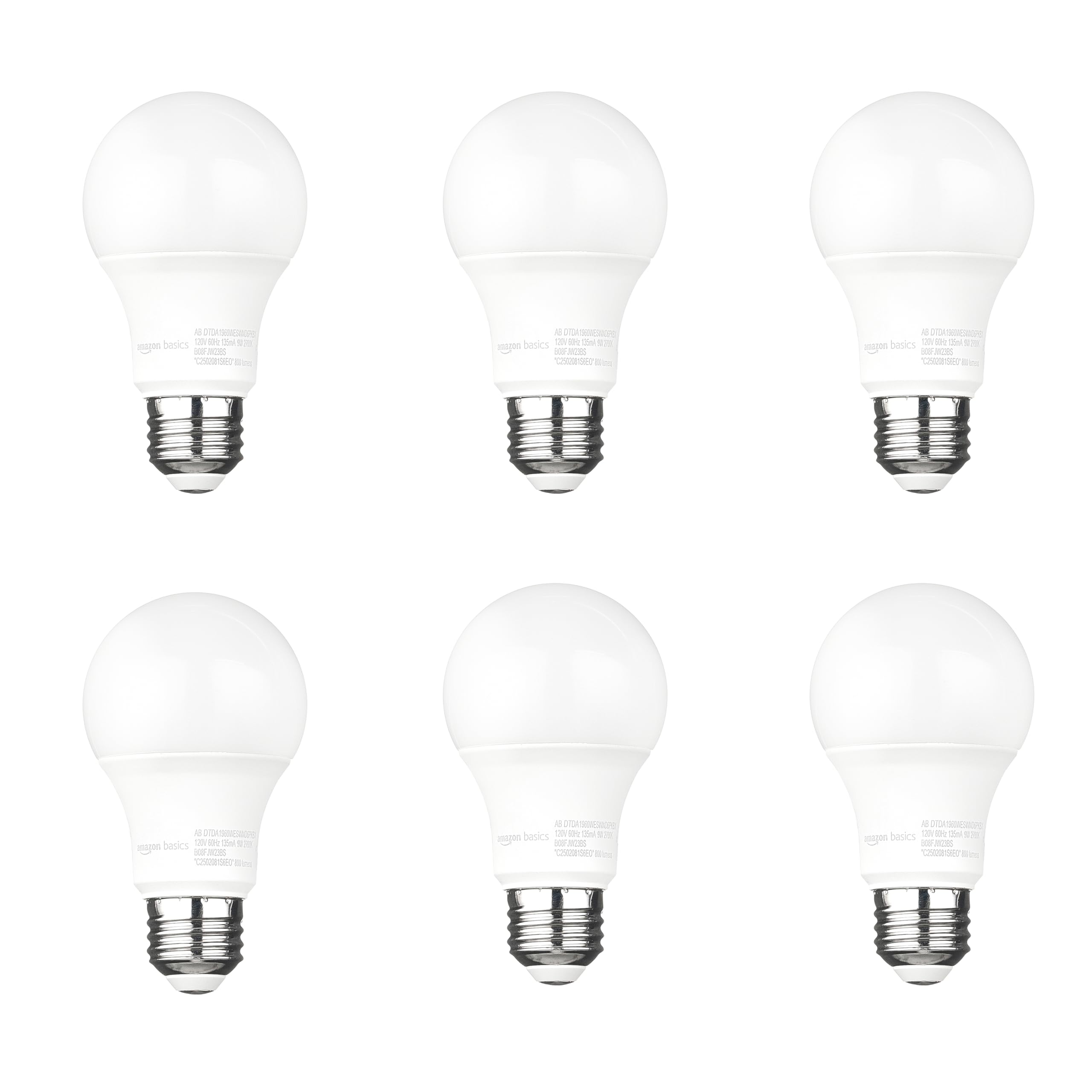 Amazon Basics A19 Dusk To Dawn Sensor Led Outdoor Light Bulb, 60W Equivalent, Energy-Efficient 9W, Soft White 2700K, E26 Base, 1