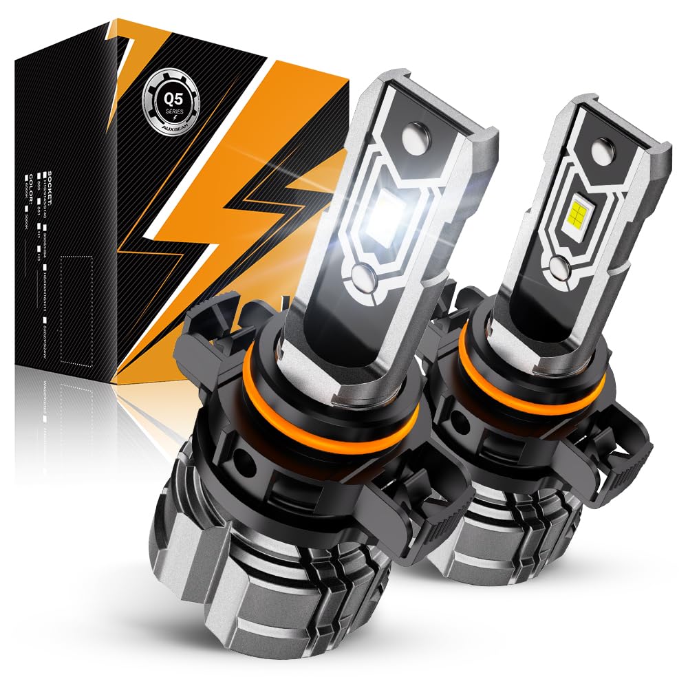 Auxbeam 5202 Fog Lights, 10000LM Bright White Light, PS19W PS24W Compatible, Model Q5