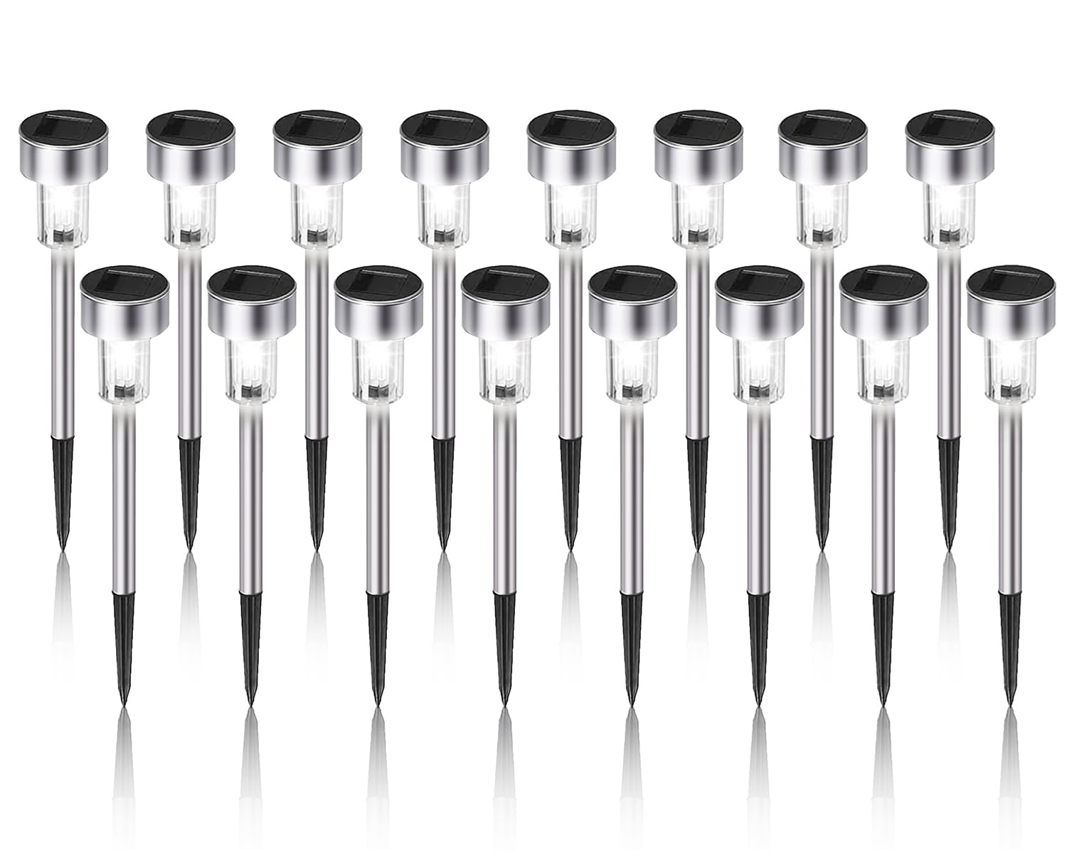 Dream Master Solar Lights Outdoor Waterproof, Stainless Steel LED Landscape Lighting Outdoor Solar Lights for Outside Solar Gard