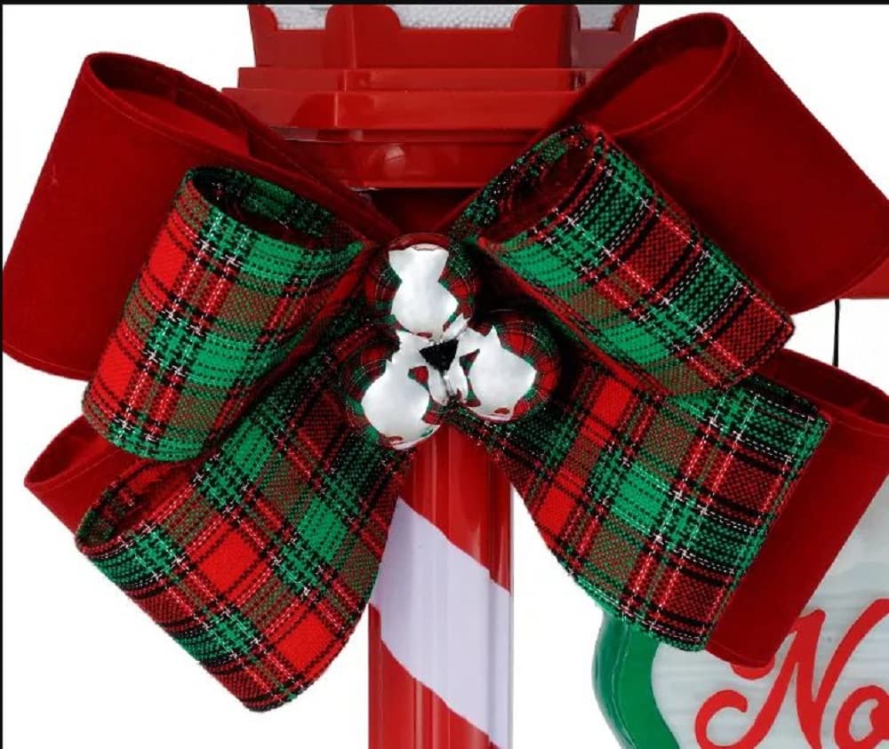 Let It Snow Snowfall Lamp Post Led Decoration 23&quot; L X 13&quot; W X 56&quot; H