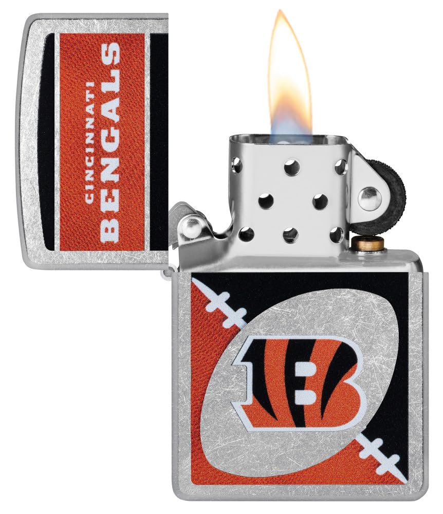 Zippo Nfl Cincinnati Bengals Street Chrome Pocket Lighter