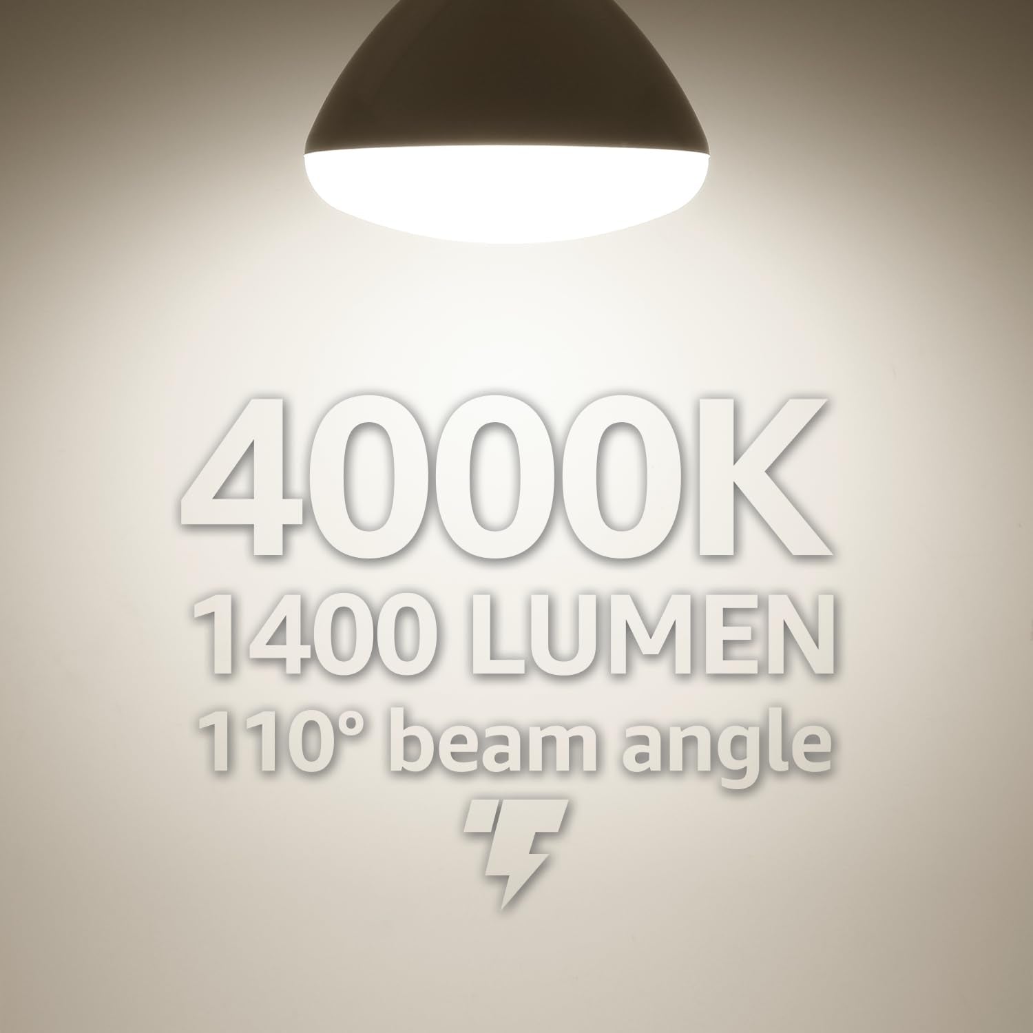 Torchstar Br40 Led Light Bulbs, Indoor Flood Light Bulbs, Dimmable, 4000K Cool White, 100W Equivalent 17W, 1400Lm, E26 Base, Rec