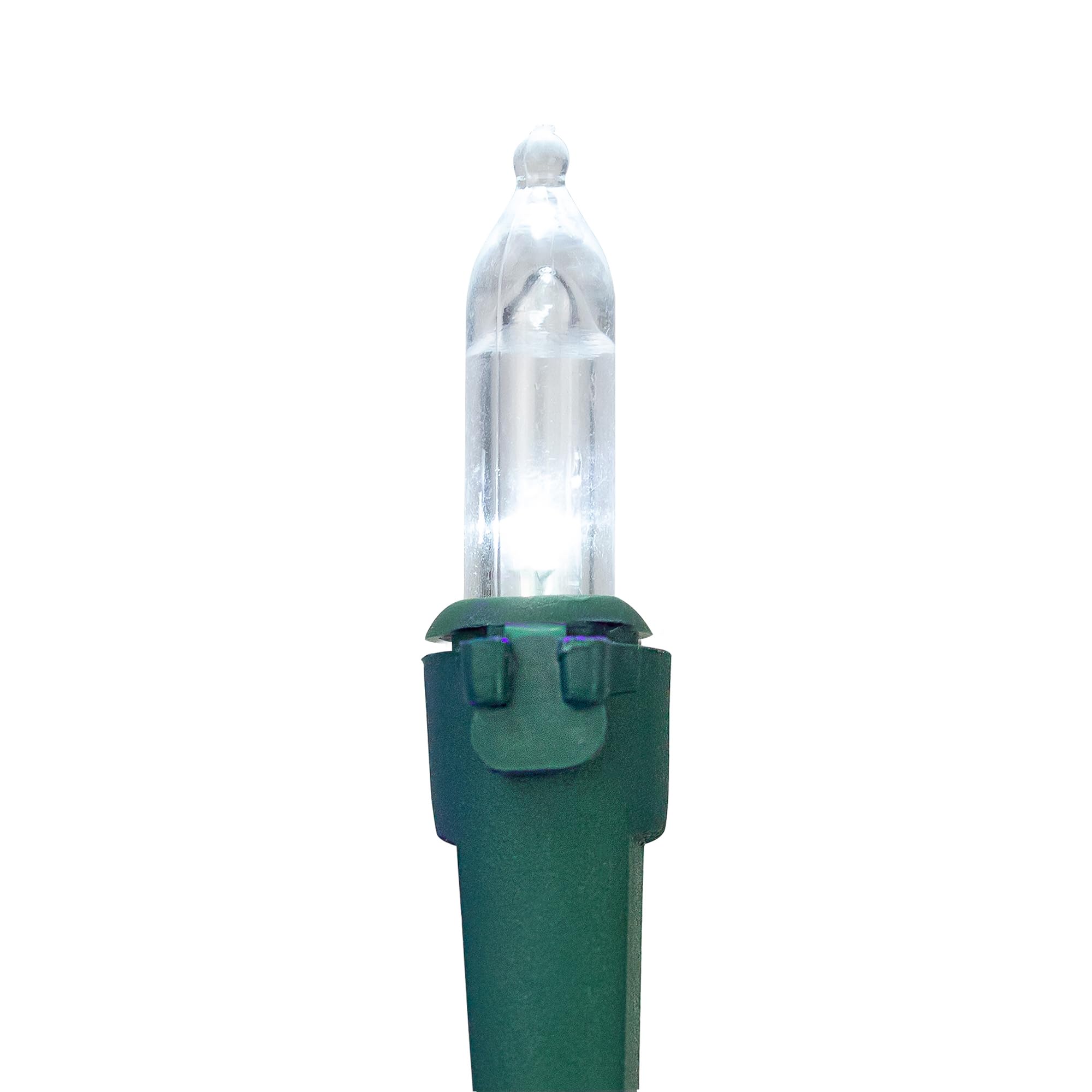 Northlight 35ct White LED Mini Christmas Lights, 11.25ft Green Wire, Plastic, Indoor/Outdoor Use