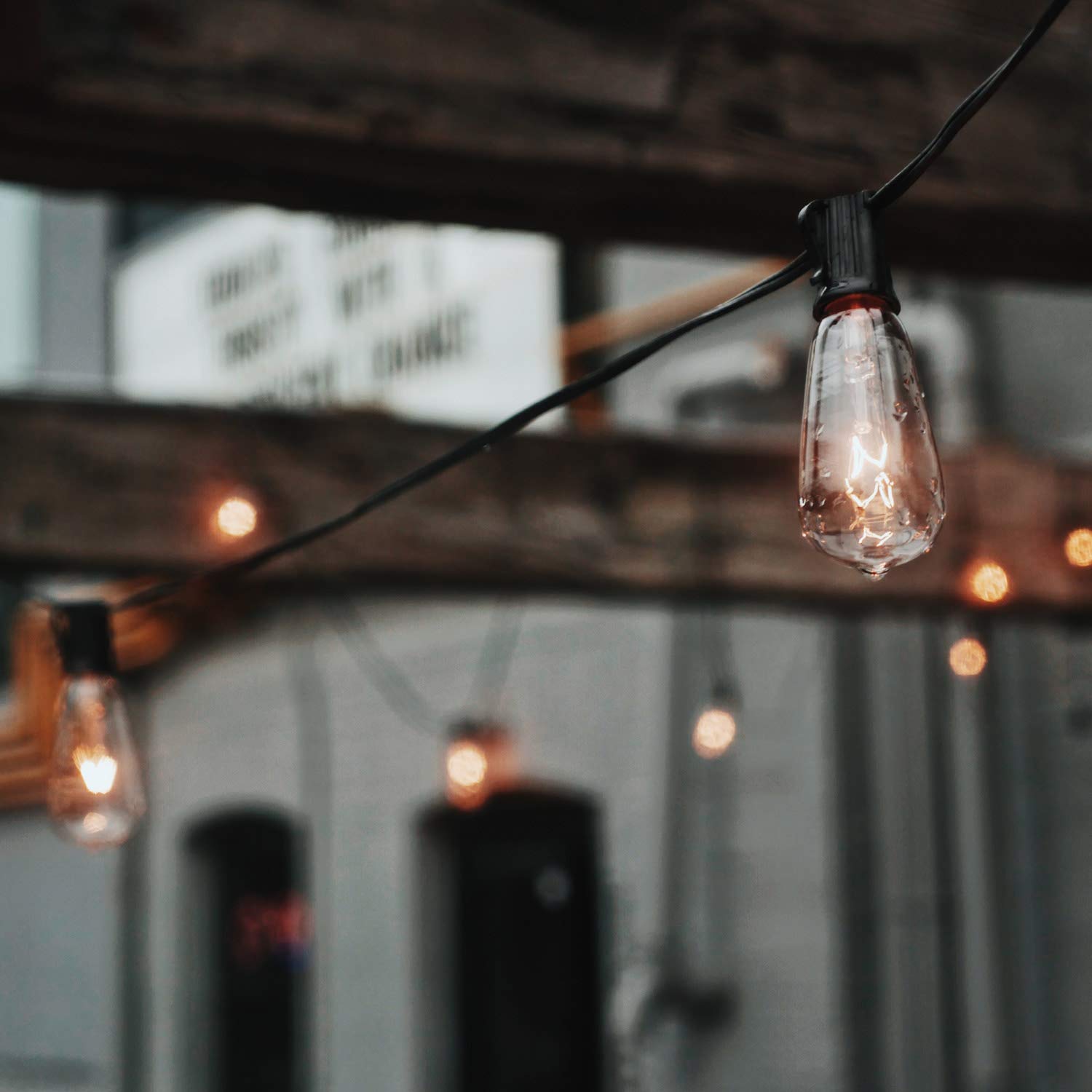 25-Pack Edison Replacement Light Bulbs,7-Watt E12 Candelabra Base St40 Replacement Clear Glass Light Bulbs For Outdoor Patio St4