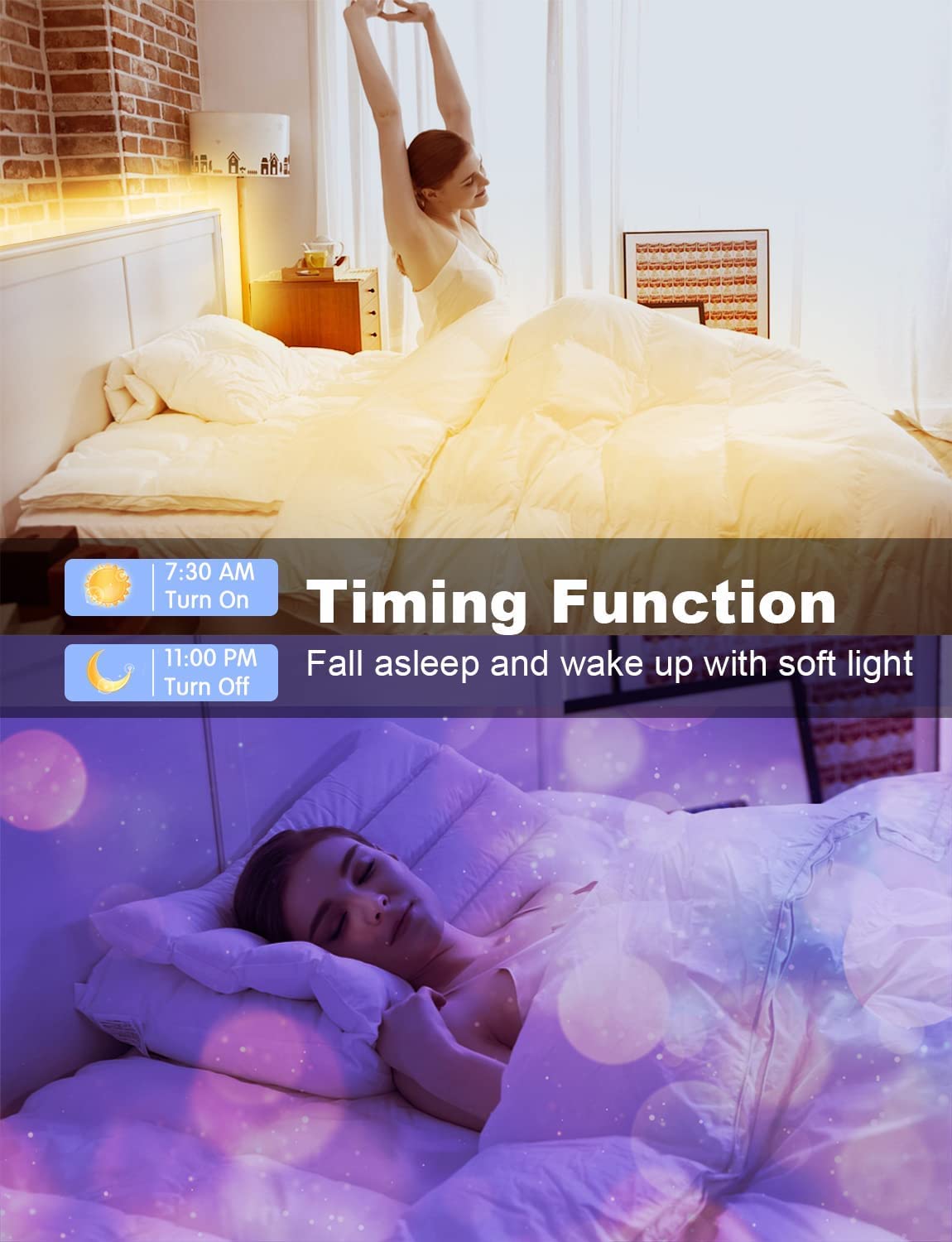 Daybetter Smart Rgb Led Strip Lights, 300Ft Led Lights For Bedroom With App Control, Multicolor Changing Led Light Strips Apply