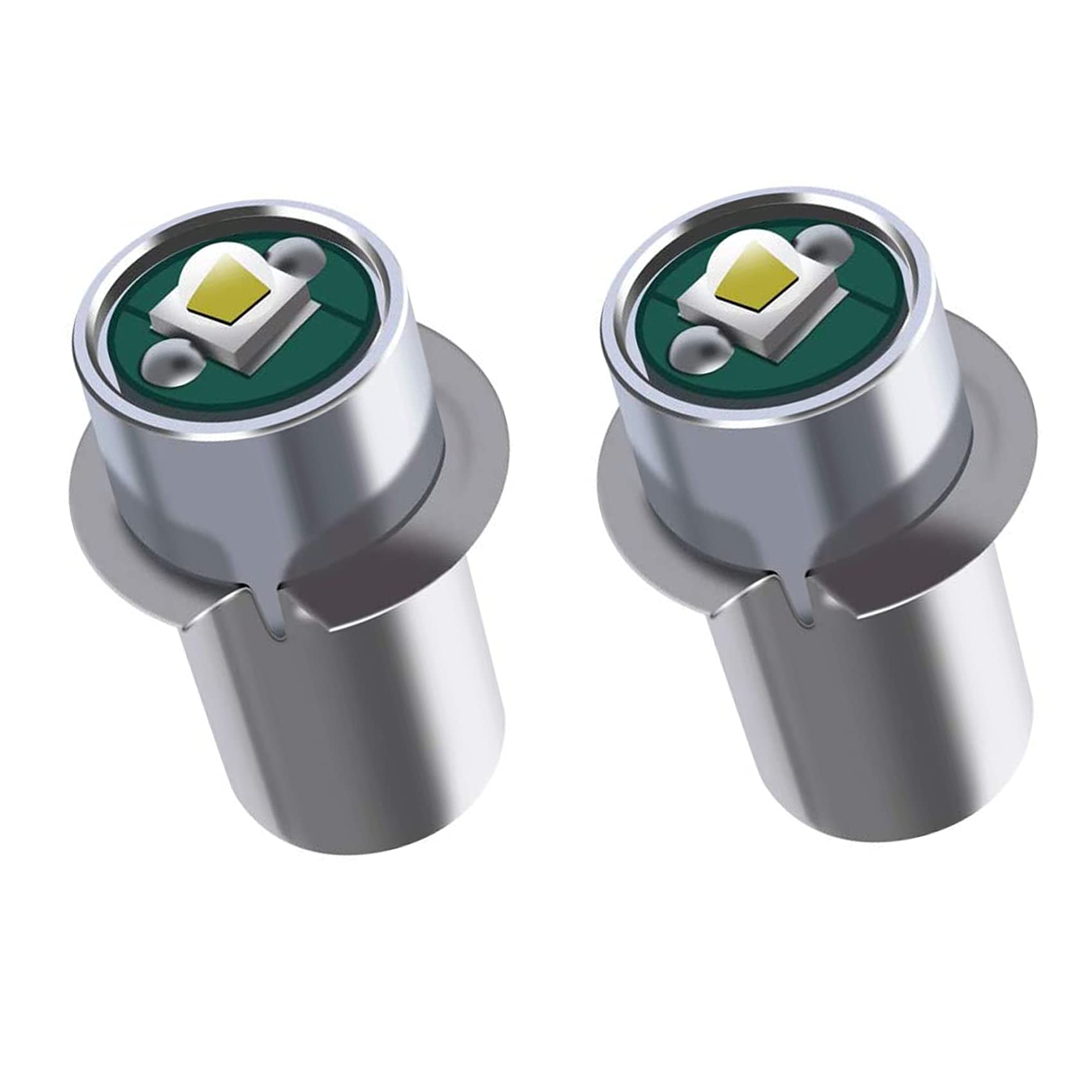 Podoy 3W 18V Led Bulb For Ryobi P704 P703 P700 Flashlights - White Light (2 Pack