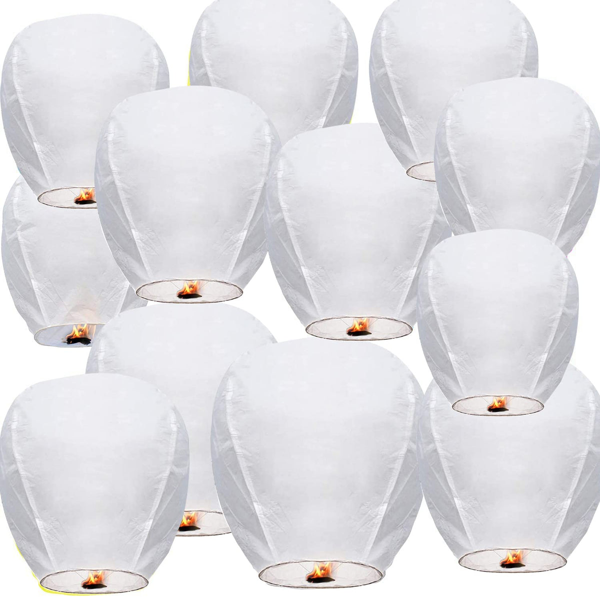 20-Pack White Paper Lanterns Easy To Use. Paper Lantern For Weddings Party Celebration Event And Festival.