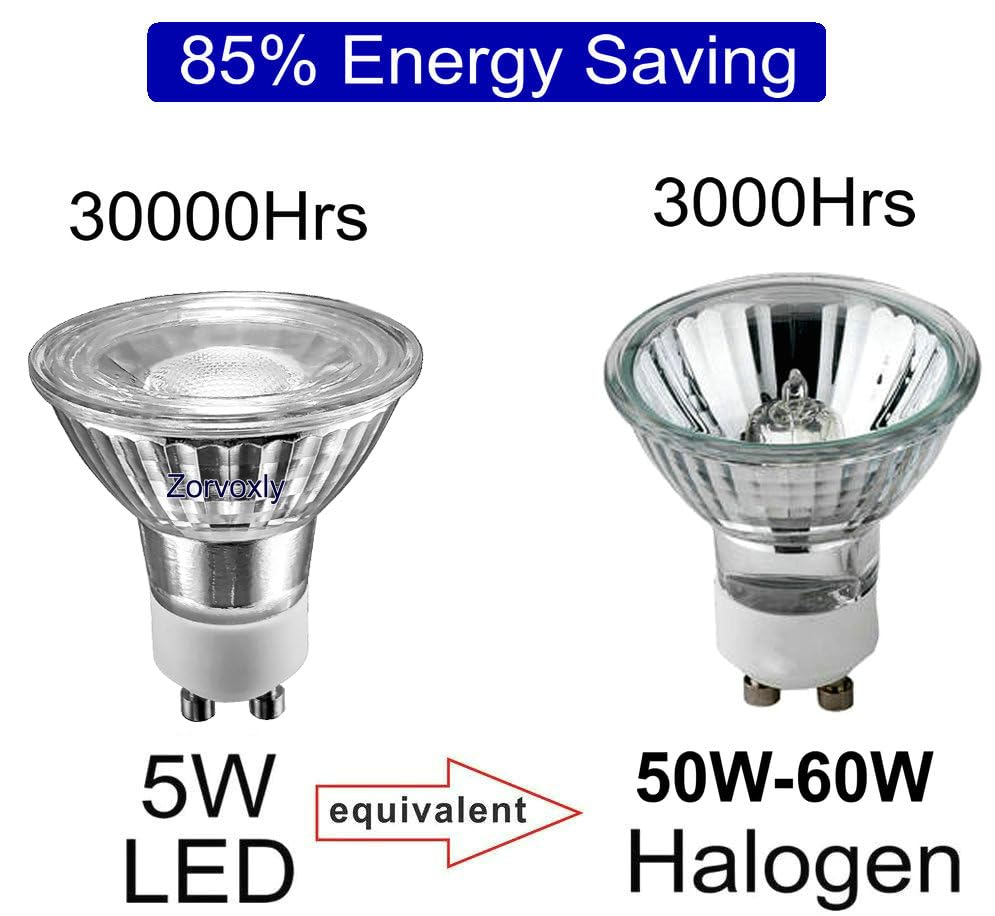 Waterproof 5W Gu10 Led Range Hood Bulbs,Dimmable,Warm White 3000K,Indoor Lighting,Kitchen&Cooking Stove Light,Appliance Light Bu