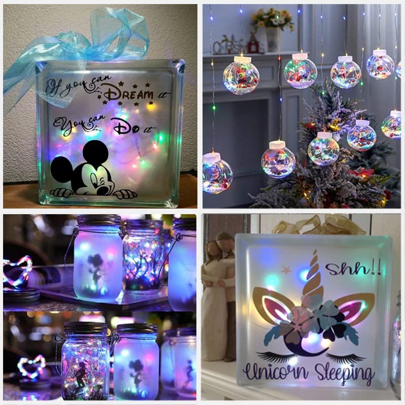 16 Pack LED Fairy Lights Battery Operated - 10FT 30LED Copper Wire Mason Jar String Lights, IP65 Waterproof, Bendable for Indoor