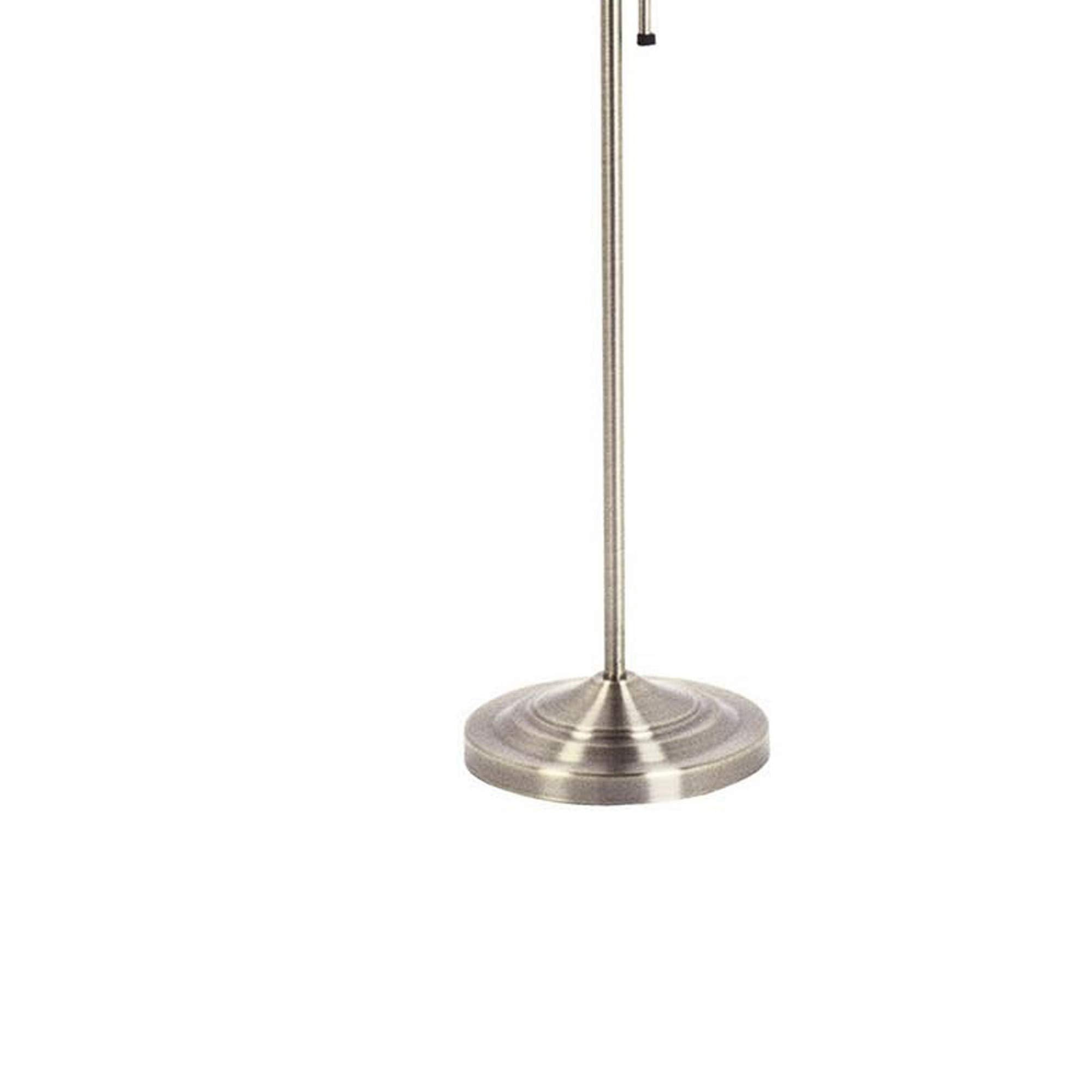 3 Way Metal Floor Lamp With And Adjustable Height Mechanism
