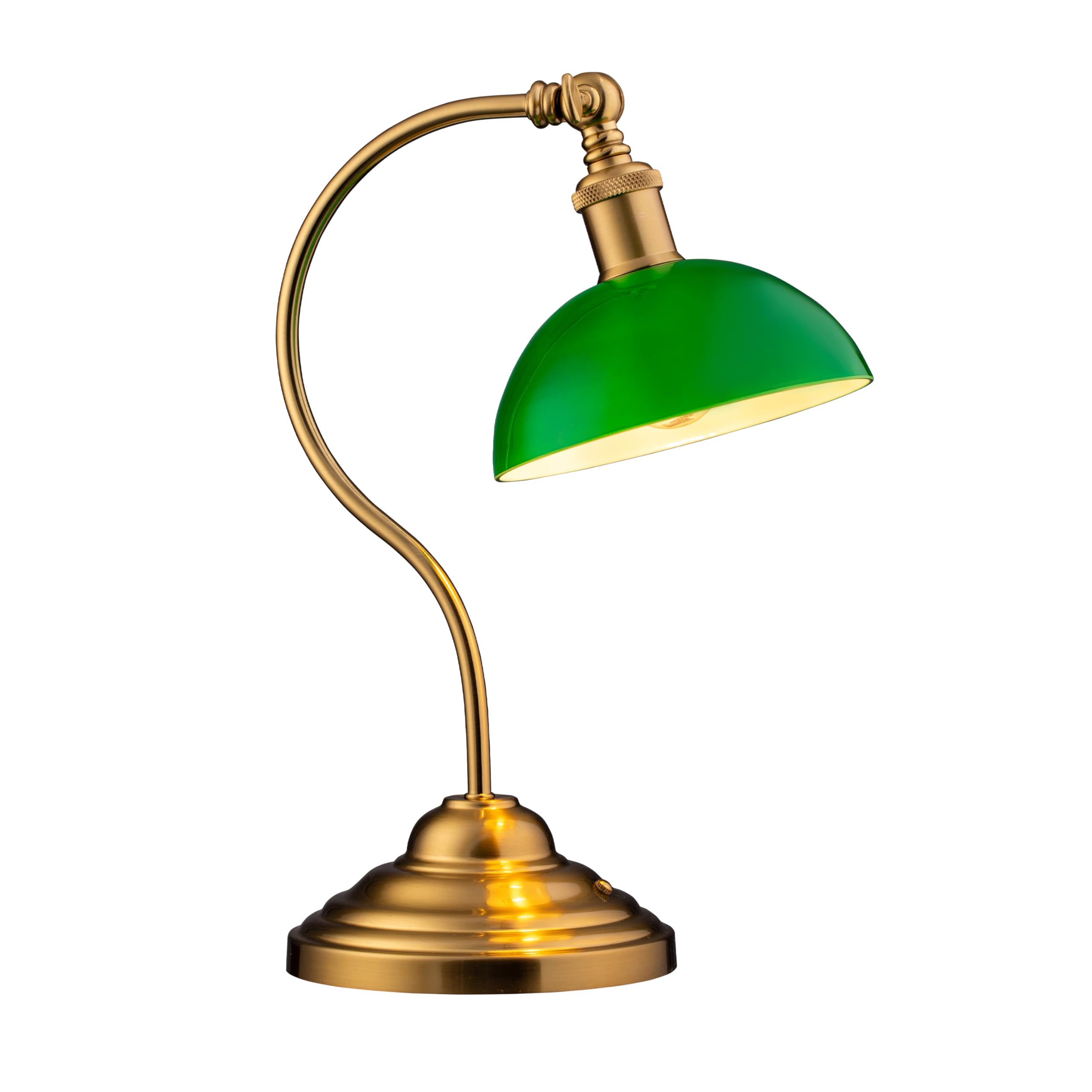 O'Bright Bankers - Cordless LED Table Lamp, Battery-Operated, Rechargeable, 3-Level Dimming, Universal USB-C Charging, 180 Swive