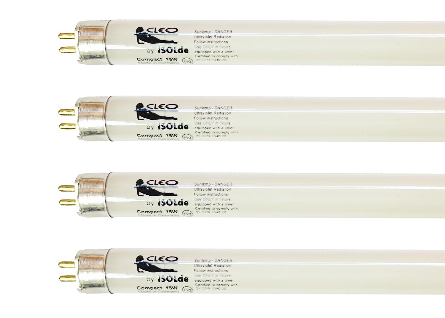 Isolde Cleo 15W UVA Bi-Pin Tanning Lamp (4)