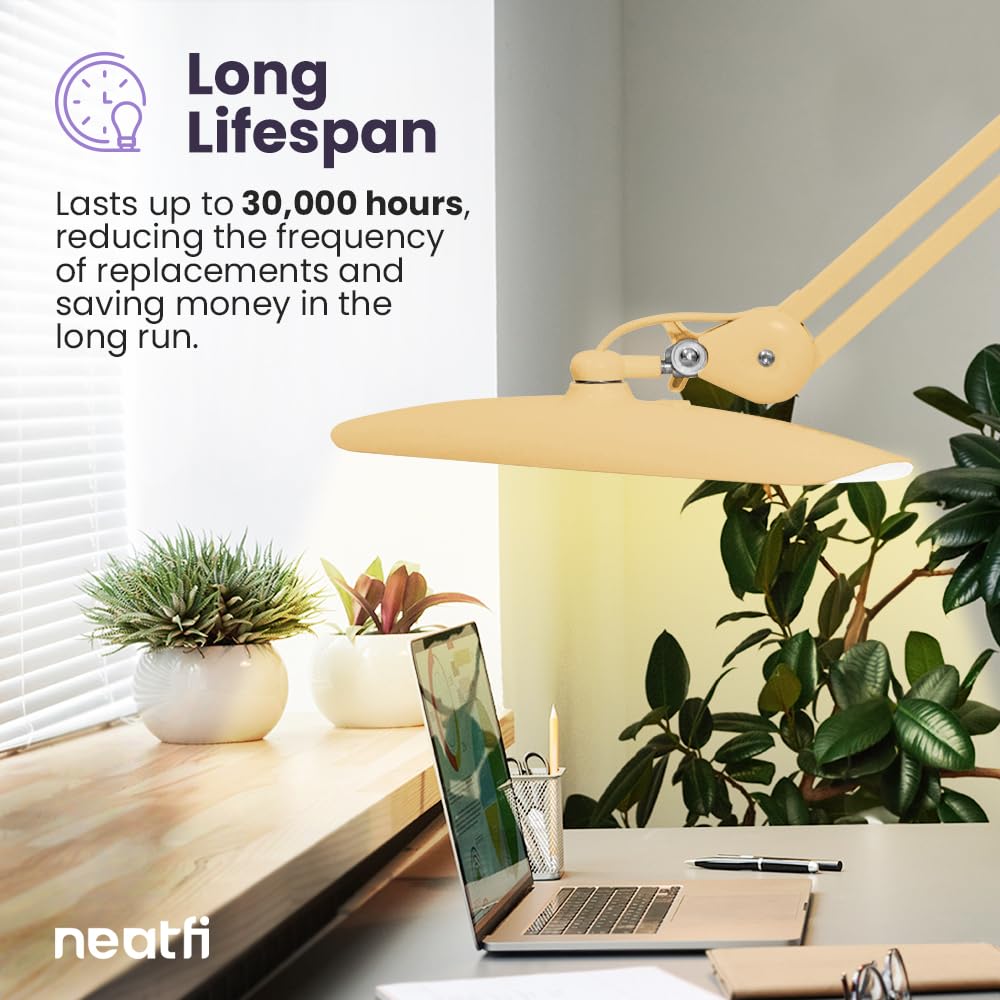 Neatfi Xl 2 200 Lumens Led Task Lamp  24W  117 Pcs Smd Led  Dimmable  4 Level Brightness  3 Light Modes  Desk Light For Home  Office  Workbench (Cct  Gold)