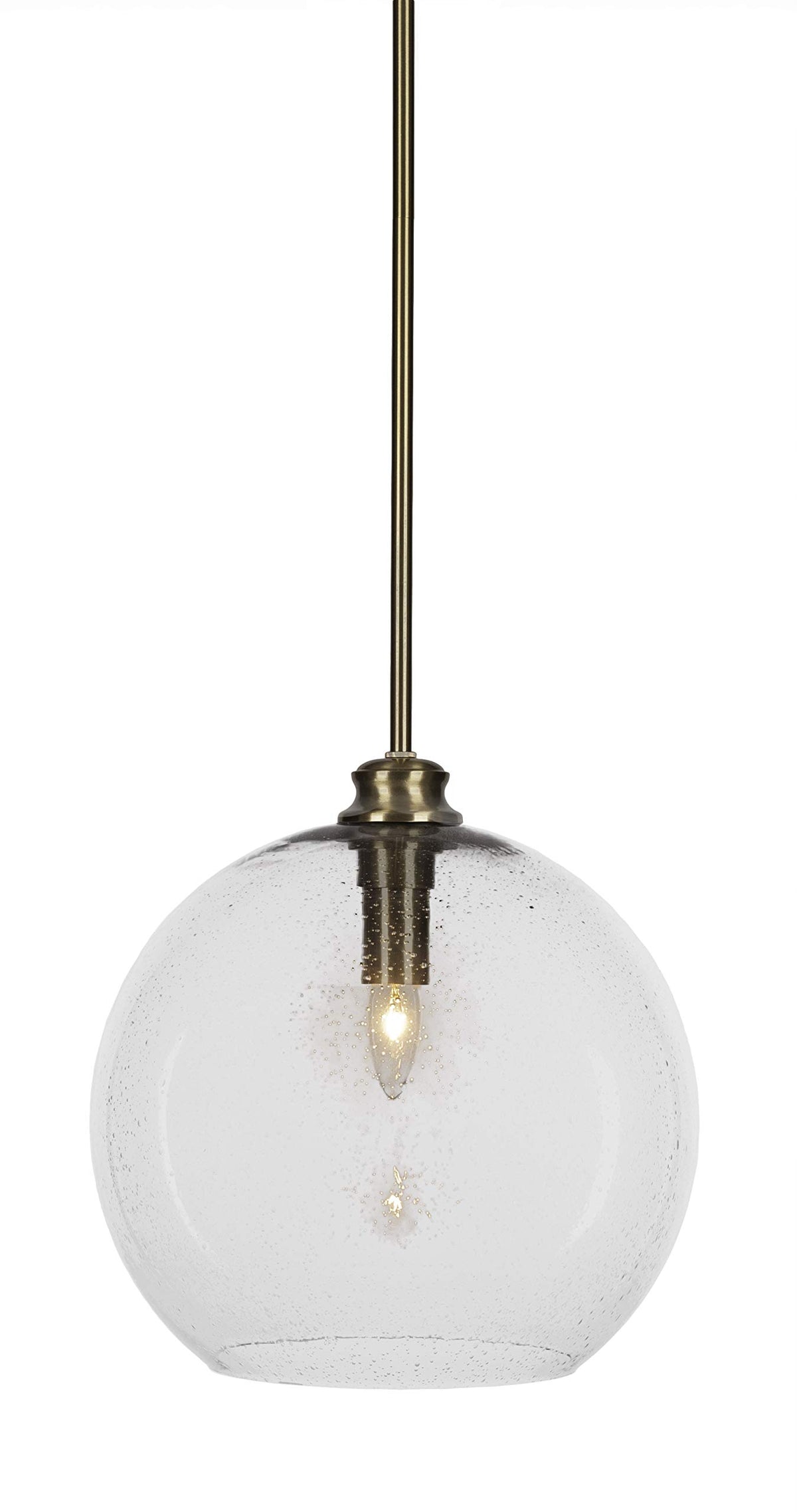 Toltec Lighting Kimbro 1 Light Pendant in New Age Brass (70-NAB-4390)