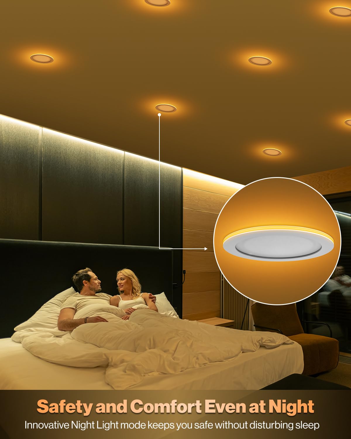 Sunco 6 Pack 13W 8 Inch Led Slim Down Light Residential Ambient Home Indoor Living Room Bedroom Bathroom, 1350 Lumens, Selectable Cct 2700K/3000K/4000K/5000K/6000K, 0-10V Dimmable, Ac120V - Etl