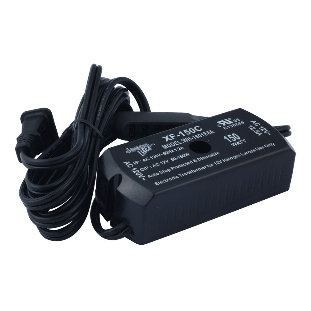 Jesco Lighting XF-105C 105W 12V AC Plug and Play Electronic Transformer, Black Finish