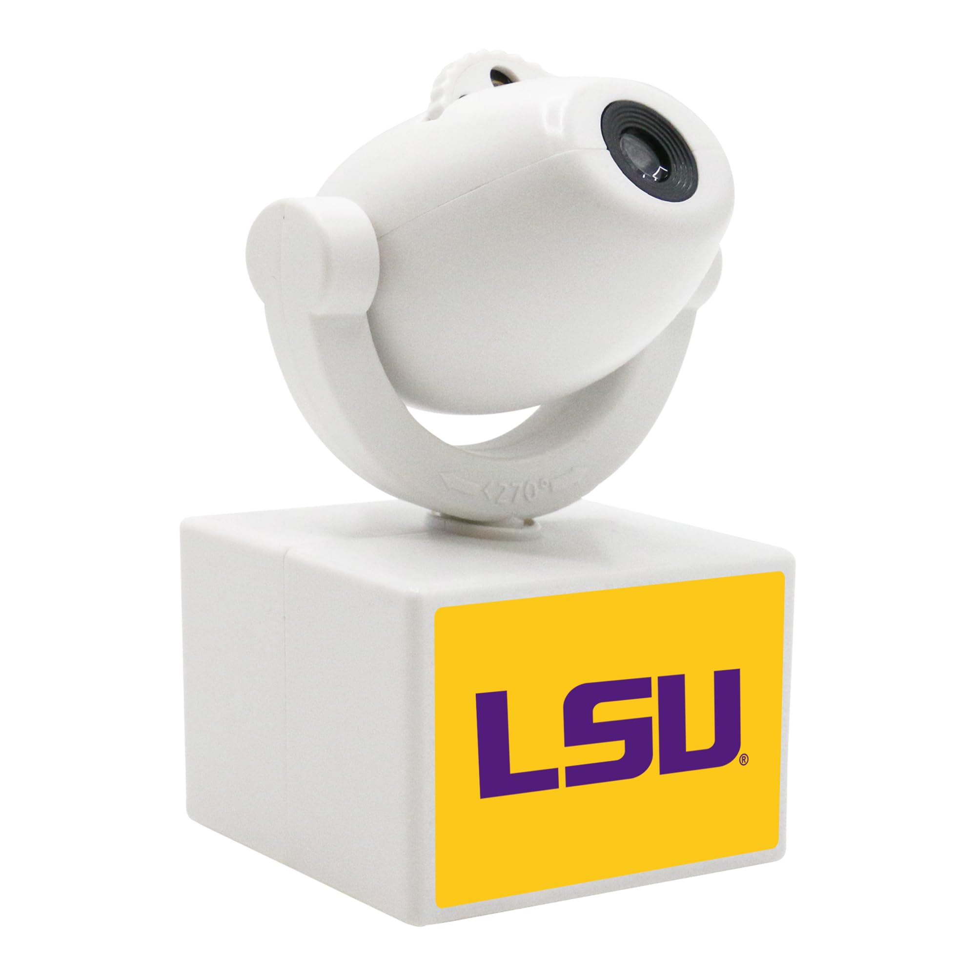 Sporticulture NCAA American Football LSU - Adjustable Led Mini Spotlight Projector with 6 Team Logo Designs - Portable & Rechargeable Spotlight - Battery-Operated - 4.375  x 3.125 