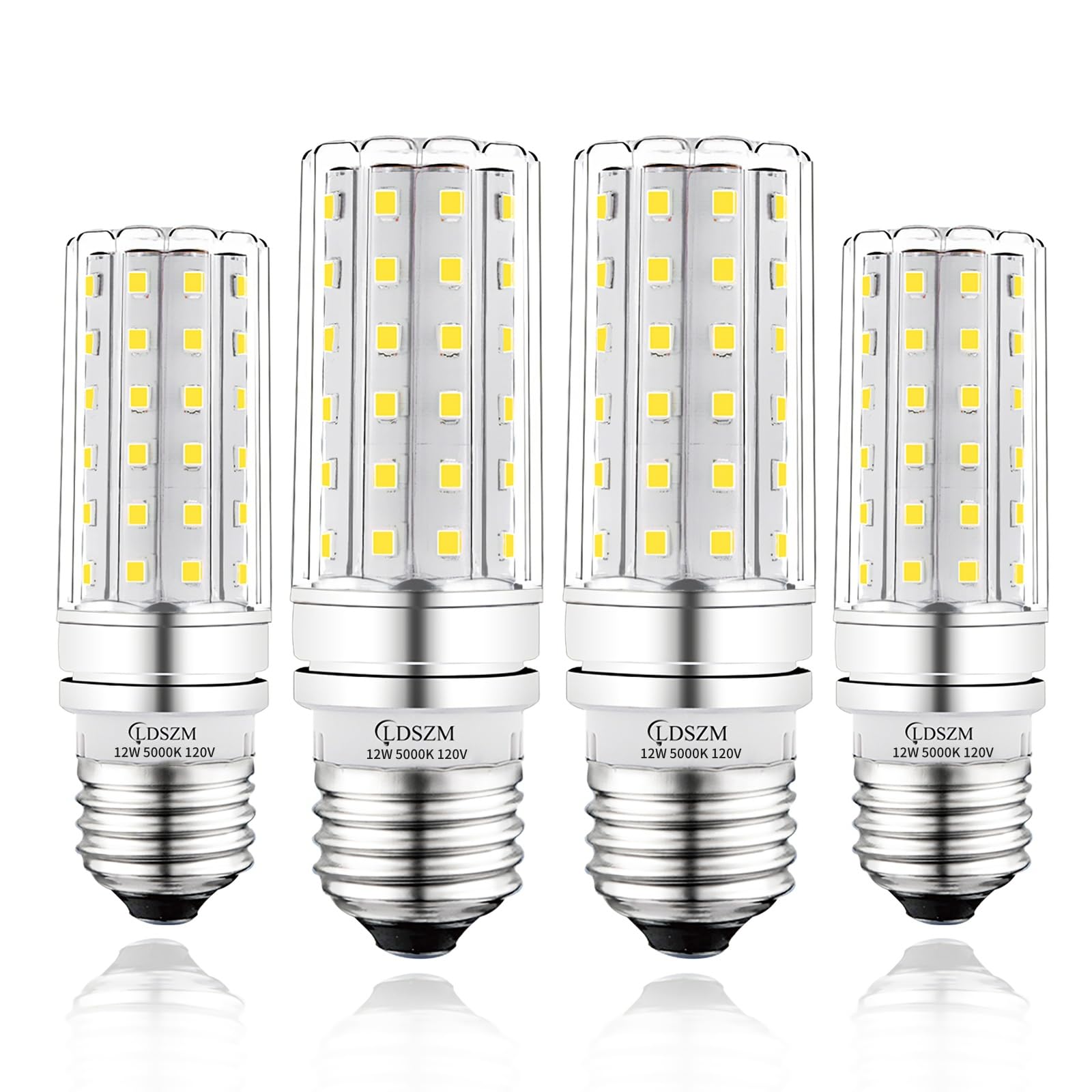 LDSZM LED Light Bulb 12W E26 Base 100W Equivalent 5000K Cool White 1200 Lumen Pack of 4
