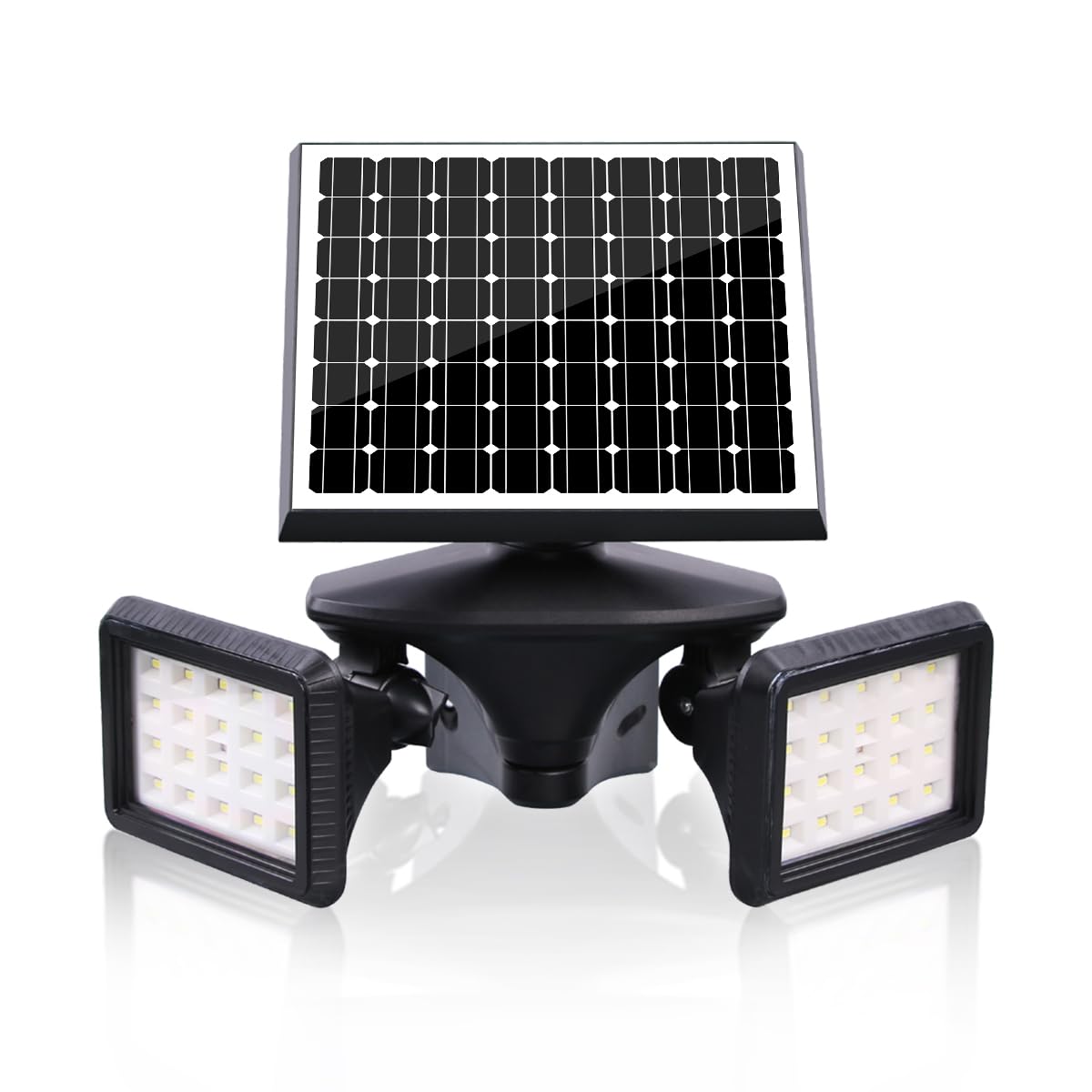 EMANER Motion Sensor Solar Light Outdoor, 6000K LED Flood Light, Waterproof, Plastic/Aluminum, 1-Pack, Model YH0508