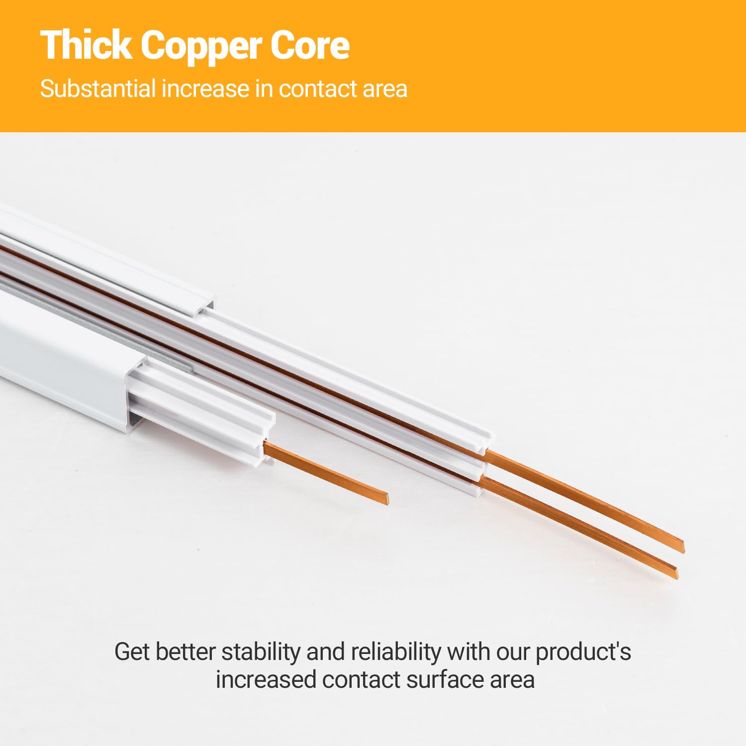 Vanoopee 13Ft H Track Lighting Rails Kit - White Aluminum, End Caps & Live End Connector